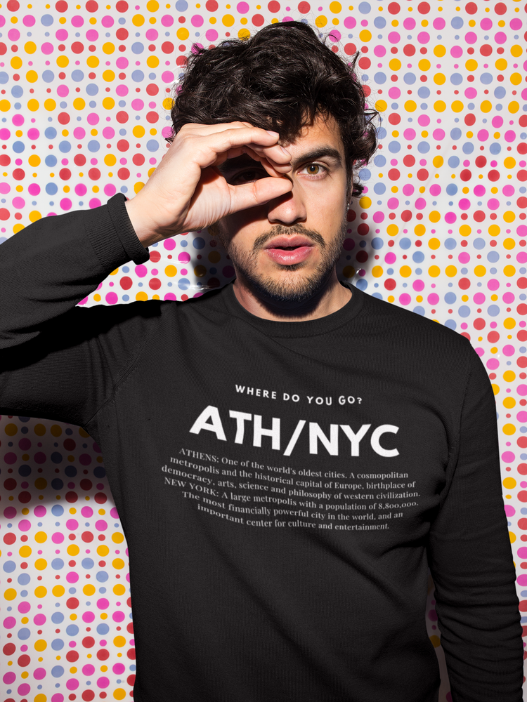 
                  
                    ATH/NYC Black Sweatshirt | Cozy & Stylish Sweatshirt
                  
                