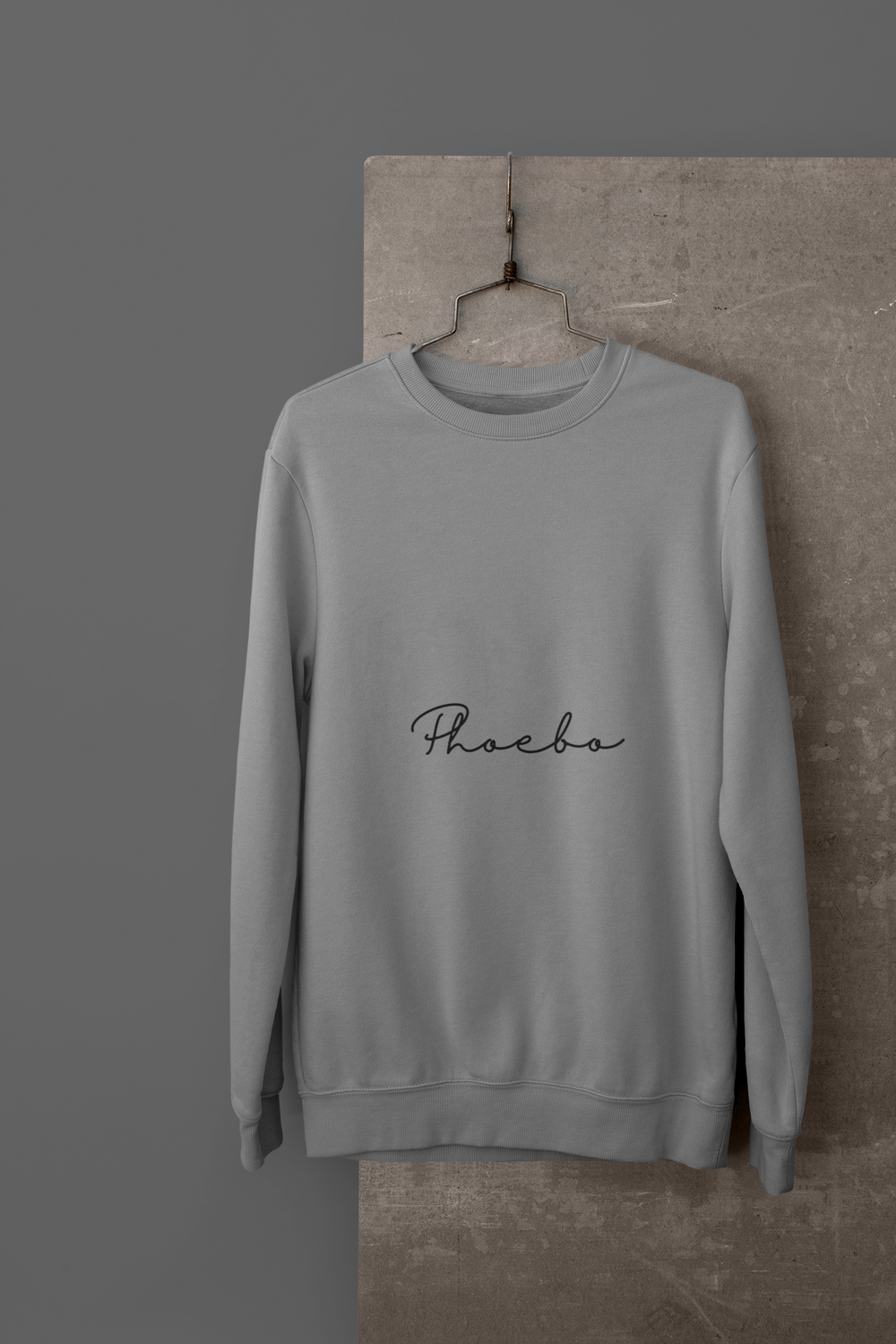 Phoebo Grey Premium Sweatshirt | Soft and Stylish