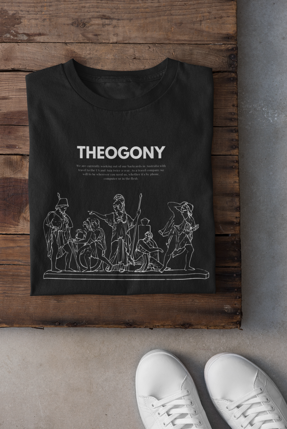 Black Unisex Premium Sweatshirt | Ancient Heroes Print