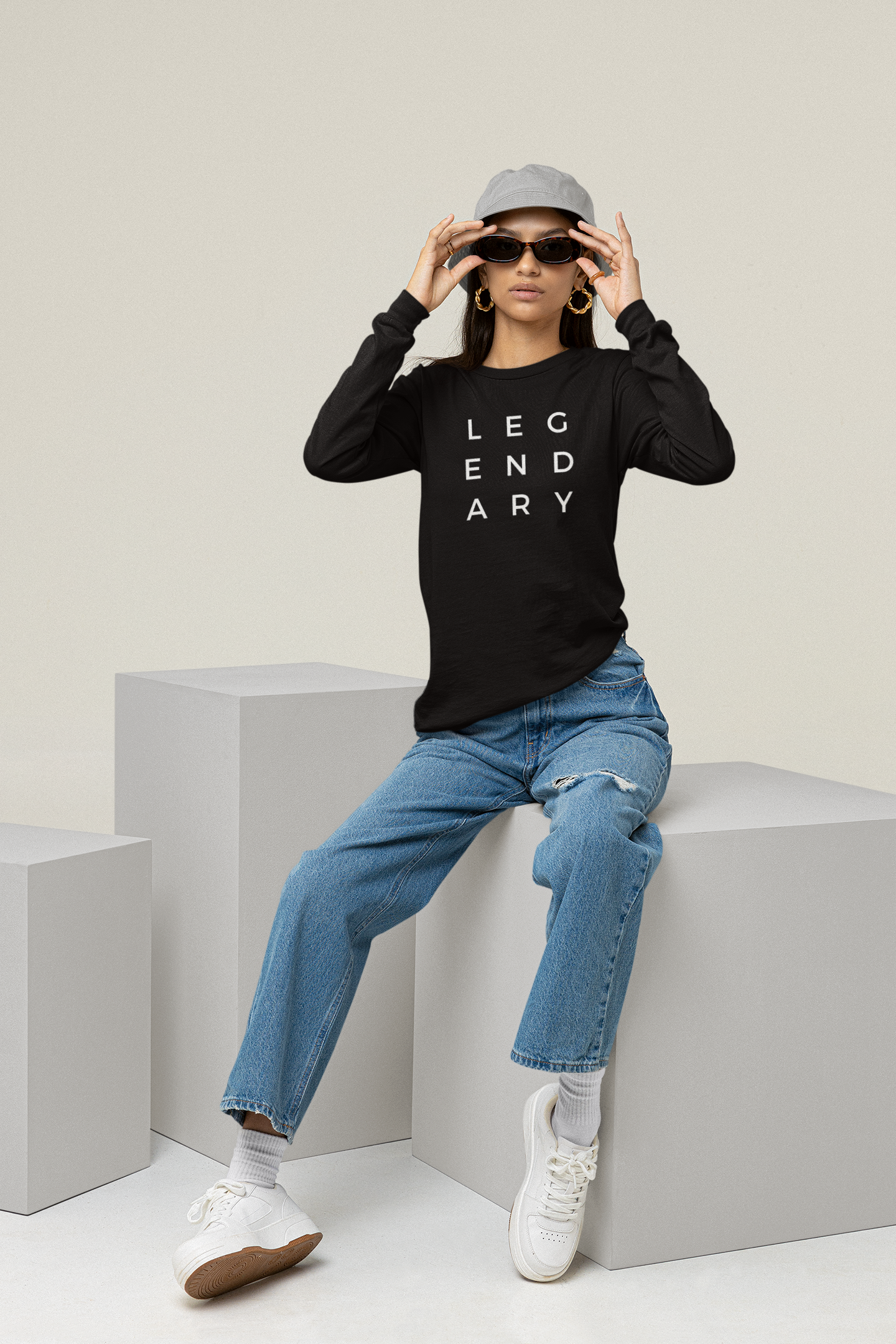 
                  
                    Legendary | Black Unisex Long Sleeve Tee
                  
                