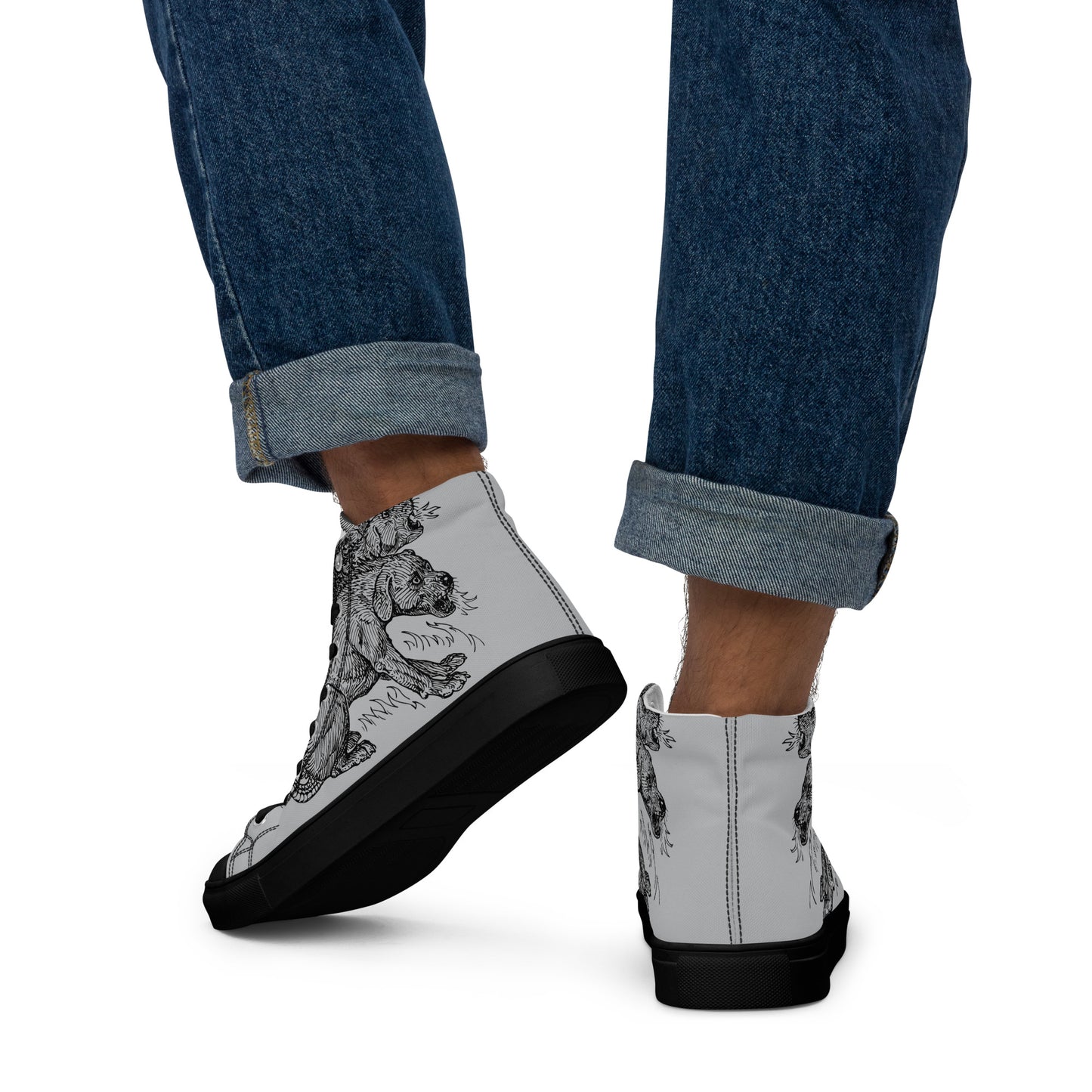 
                  
                    Grey Men’s high top shoes | Mythical Creature
                  
                
