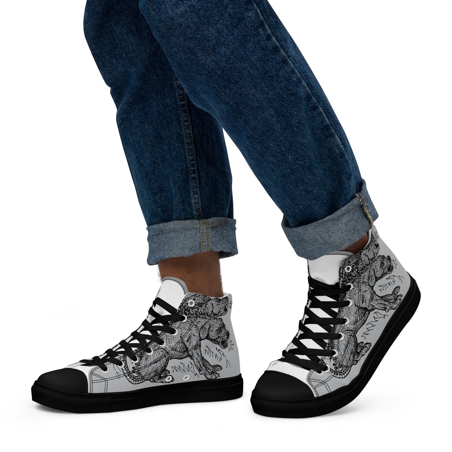 
                  
                    Grey Men’s high top shoes | Mythical Creature
                  
                