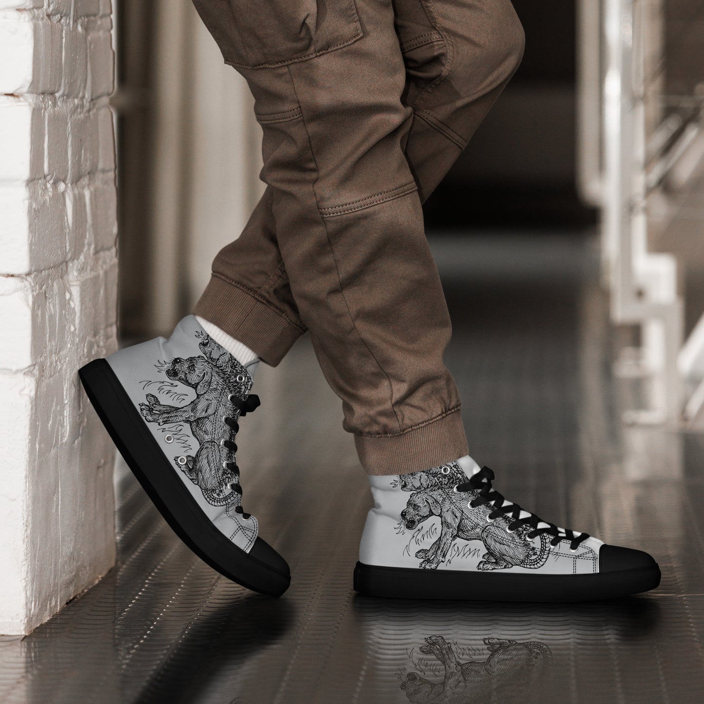 
                  
                    Grey Men’s high top shoes | Mythical Creature
                  
                