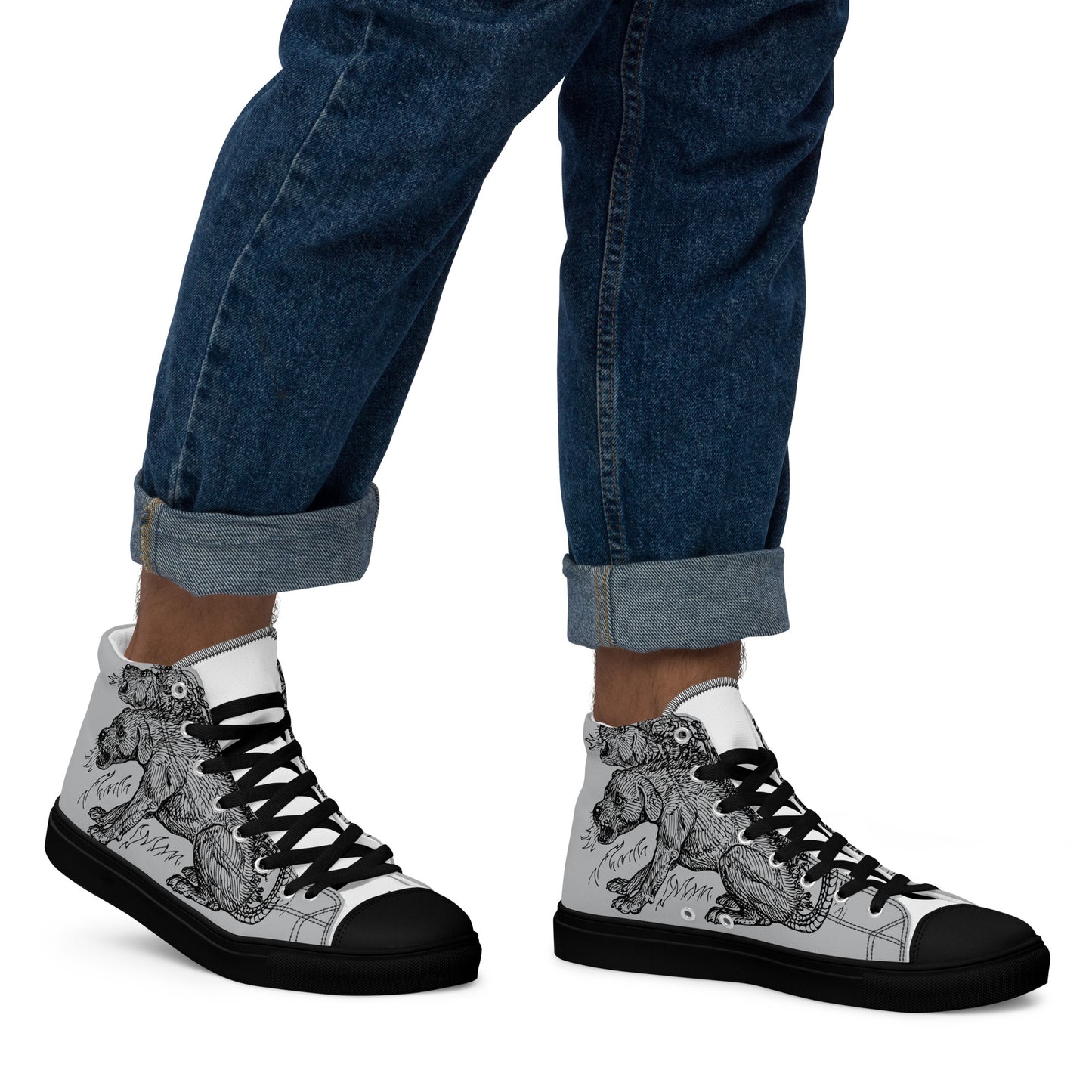 
                  
                    Grey Men’s high top shoes | Mythical Creature
                  
                