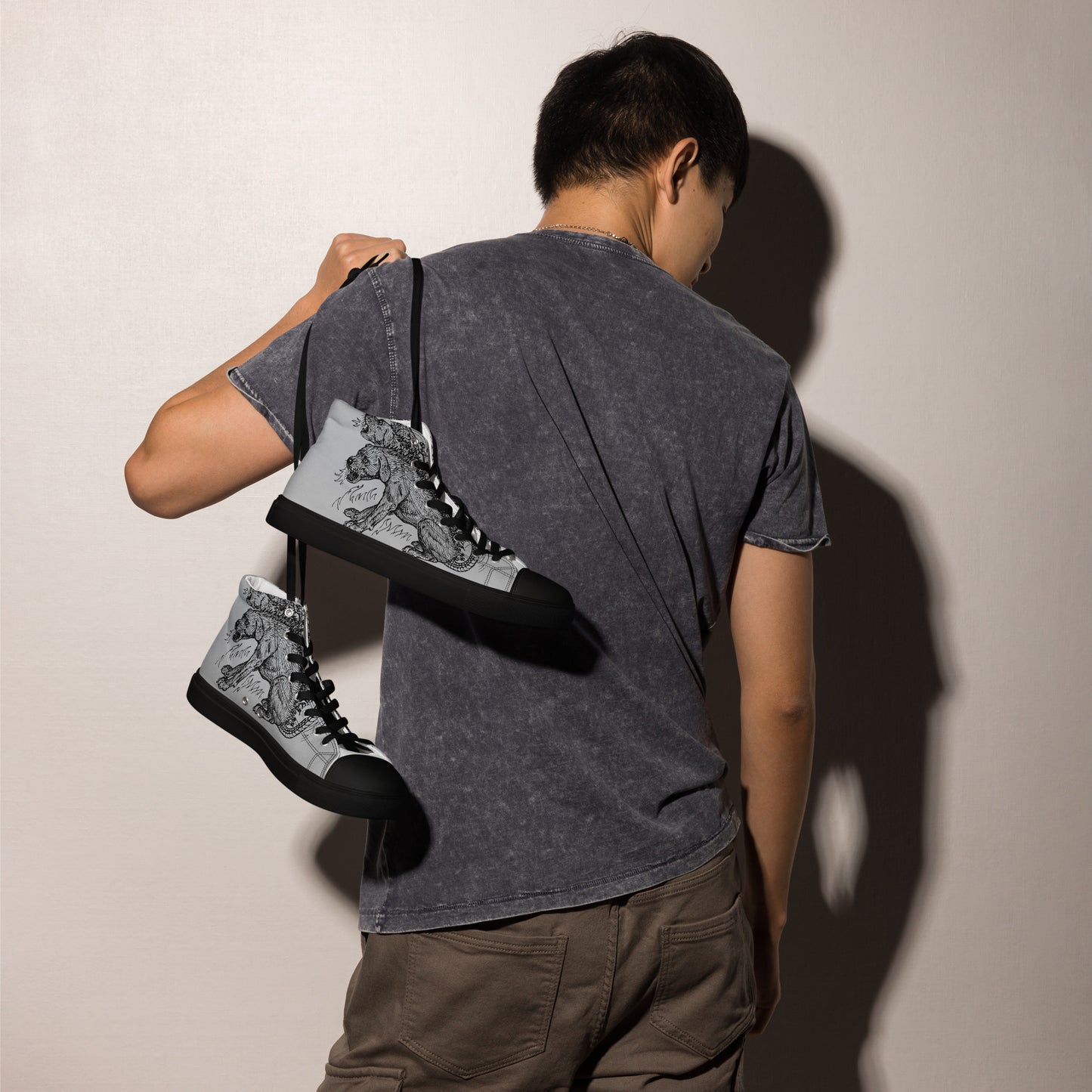 
                  
                    Grey Men’s high top shoes | Mythical Creature
                  
                