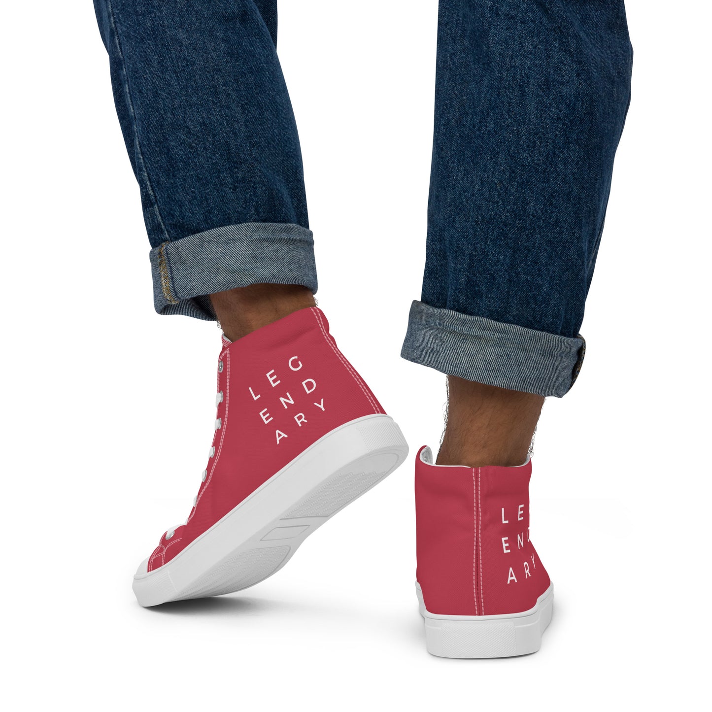 
                  
                    Vibrant Red Men’s high top shoes | LEGENDARY Print
                  
                