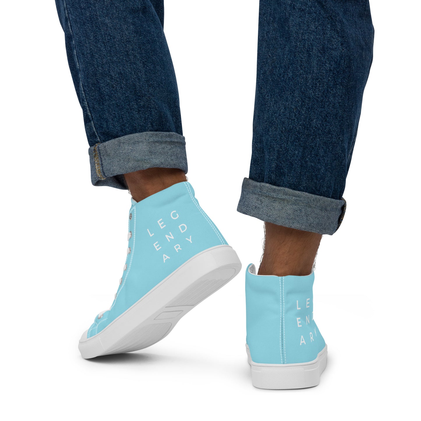 
                  
                    Light Blue Men’s High Top Canvas Shoes | Stylish, Comfortable Footwear for Everyday
                  
                