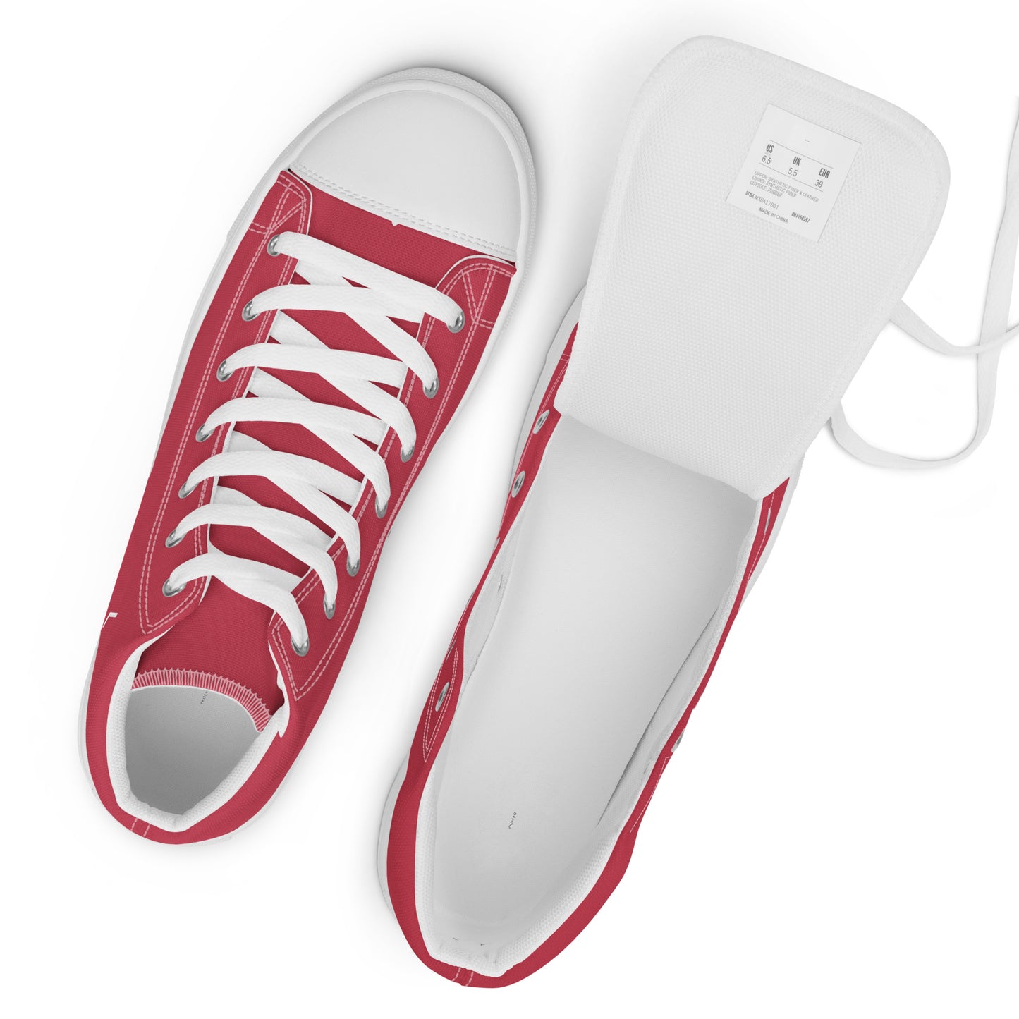 
                  
                    Vibrant Red Men’s high top shoes | LEGENDARY Print
                  
                