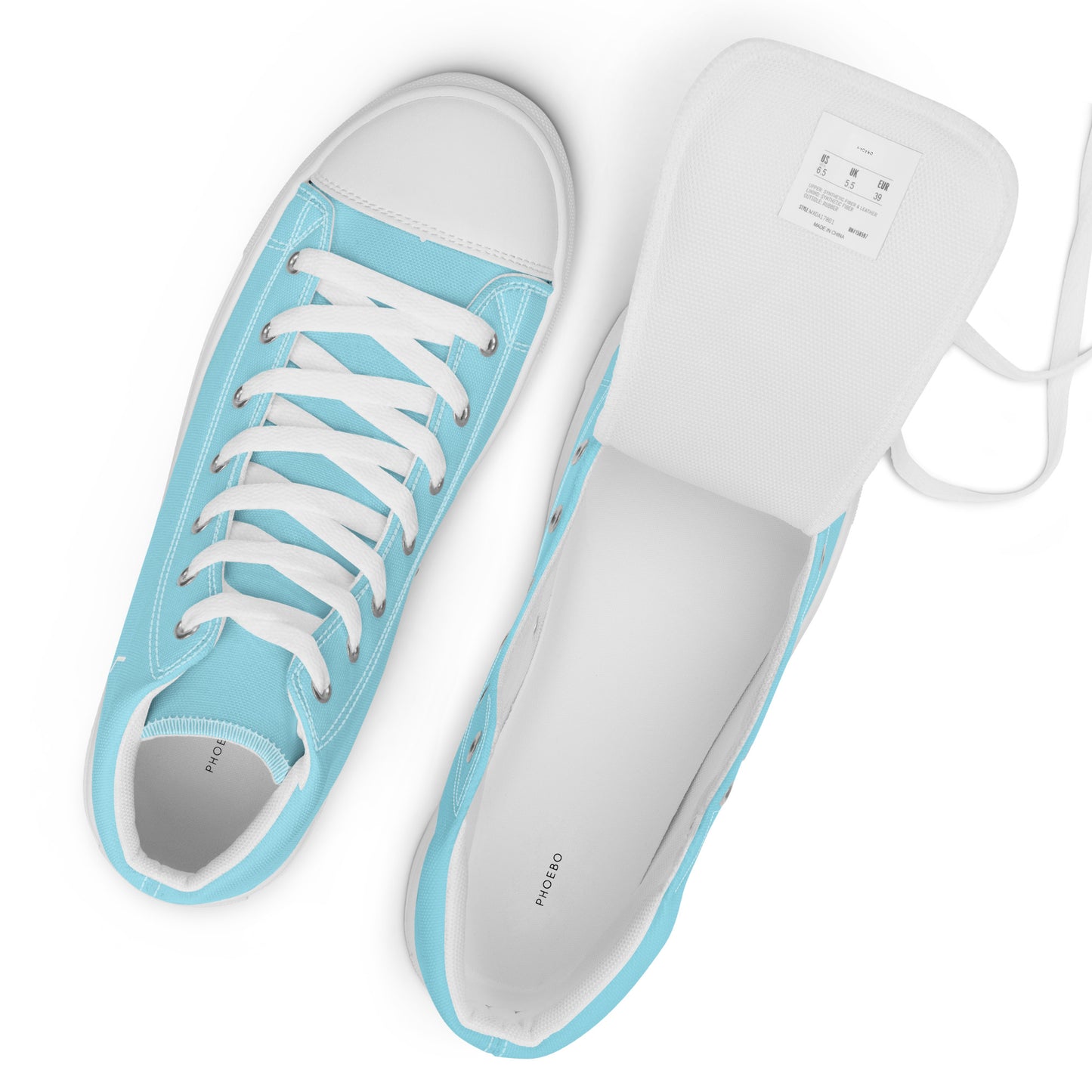 
                  
                    Light Blue Men’s High Top Canvas Shoes | Stylish, Comfortable Footwear for Everyday
                  
                