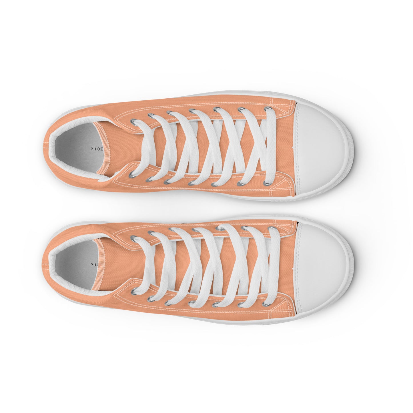 
                  
                    Trendy Peach Men’s High Top Canvas Shoes | with LEGENDARY Print
                  
                