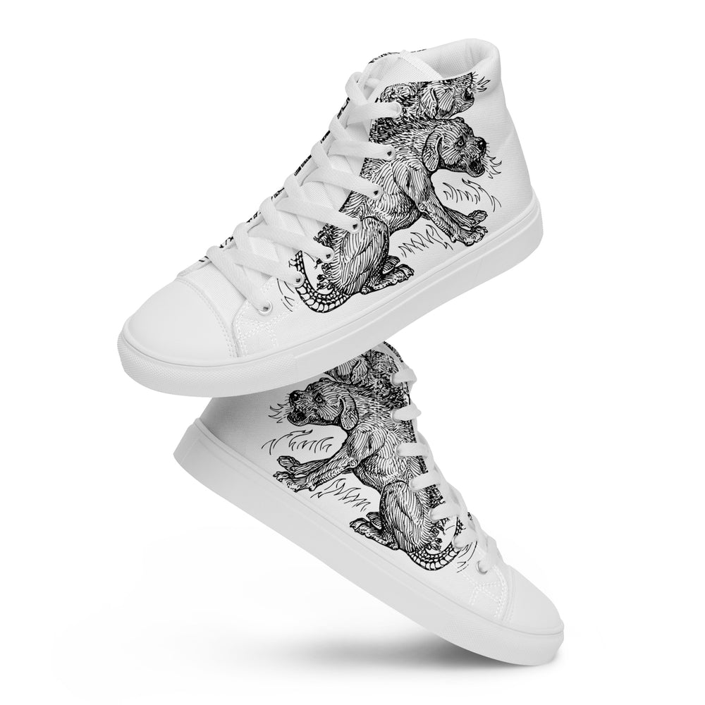 
                  
                    Mythos White Men’s High Top Shoes | Mythical Creature Print
                  
                