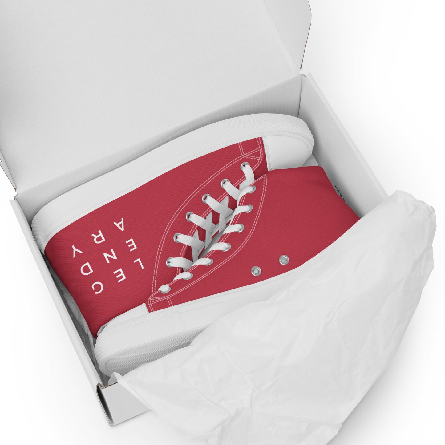 
                  
                    Vibrant Red Men’s high top shoes | LEGENDARY Print
                  
                