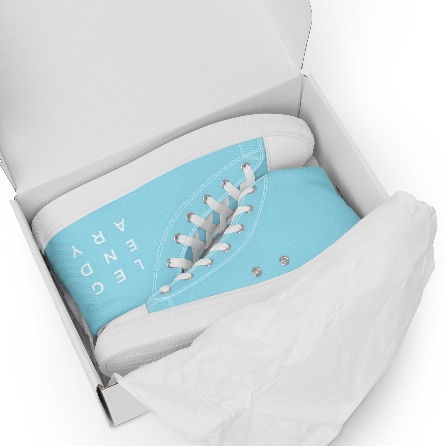 
                  
                    Light Blue Men’s High Top Canvas Shoes | Stylish, Comfortable Footwear for Everyday
                  
                
