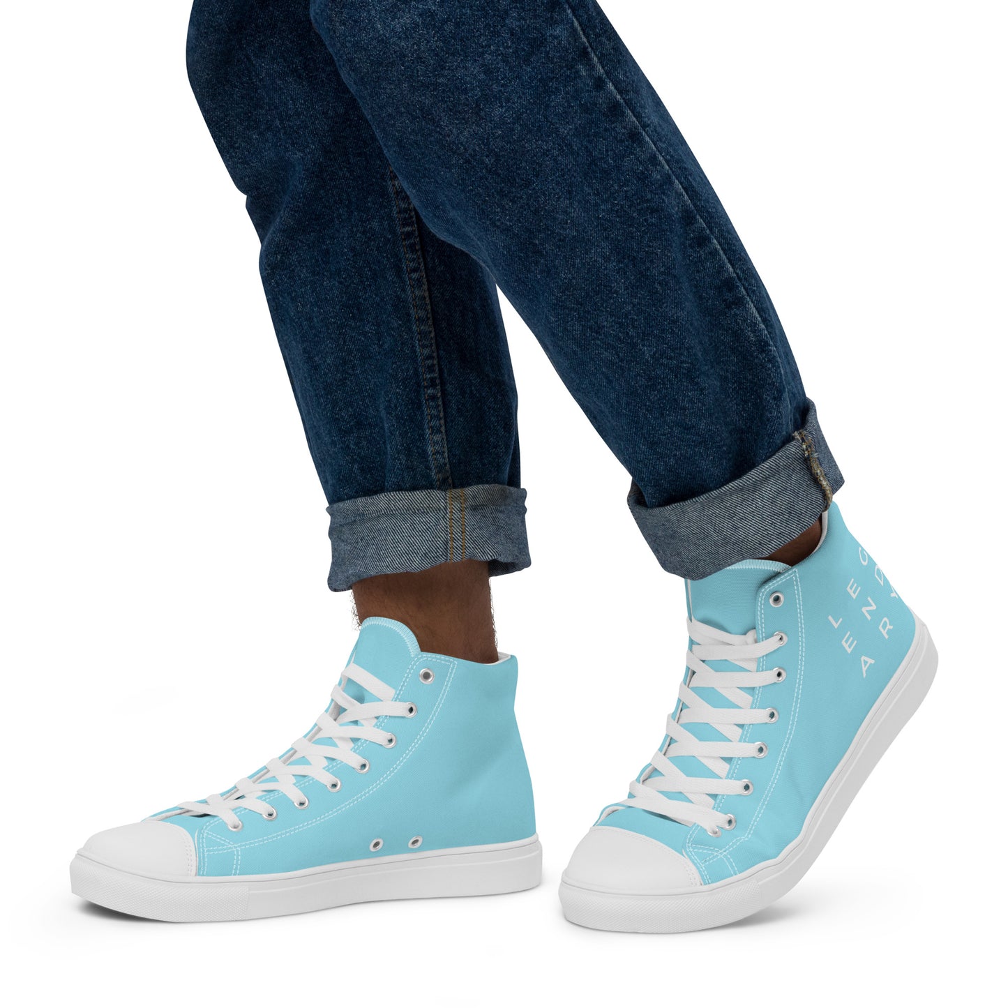 
                  
                    Light Blue Men’s High Top Canvas Shoes | Stylish, Comfortable Footwear for Everyday
                  
                