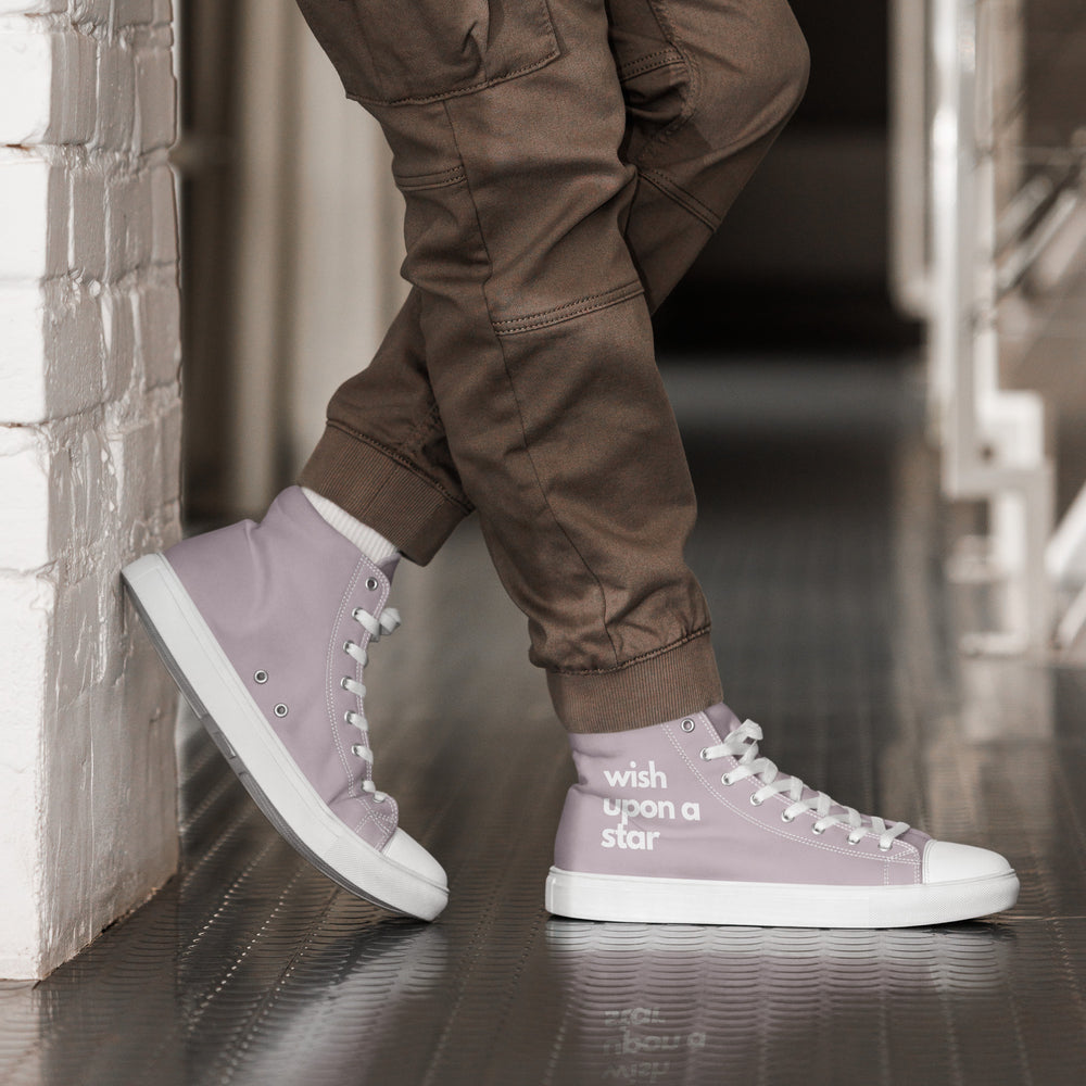 
                  
                    Pink Men’s high top shoes | Wish Upon A Star Print
                  
                