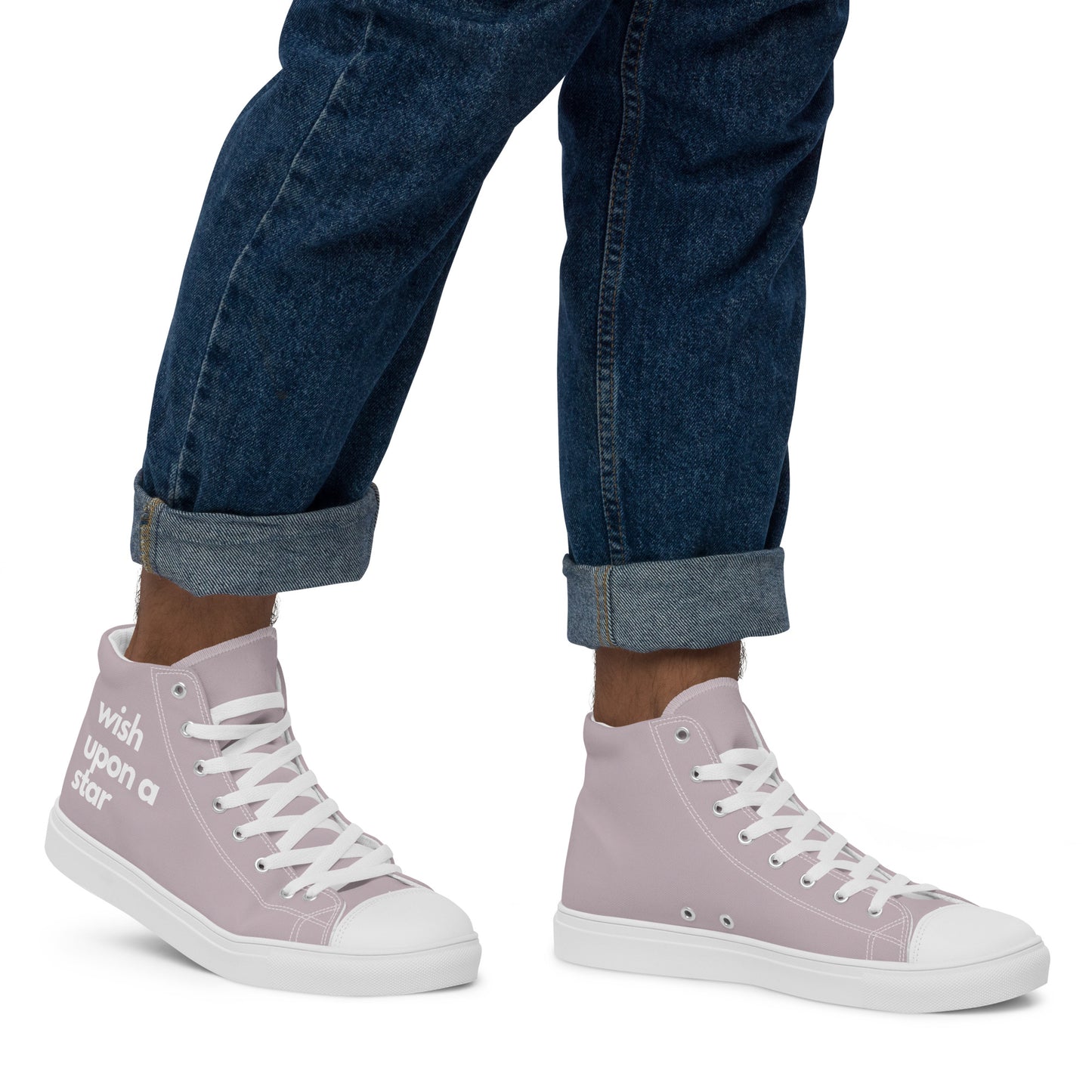 
                  
                    Pink Men’s high top shoes | Wish Upon A Star Print
                  
                