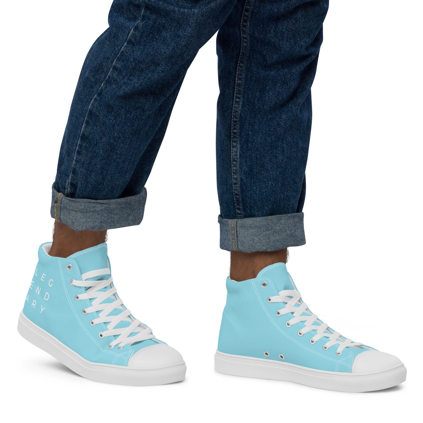 
                  
                    Light Blue Men’s High Top Canvas Shoes | Stylish, Comfortable Footwear for Everyday
                  
                