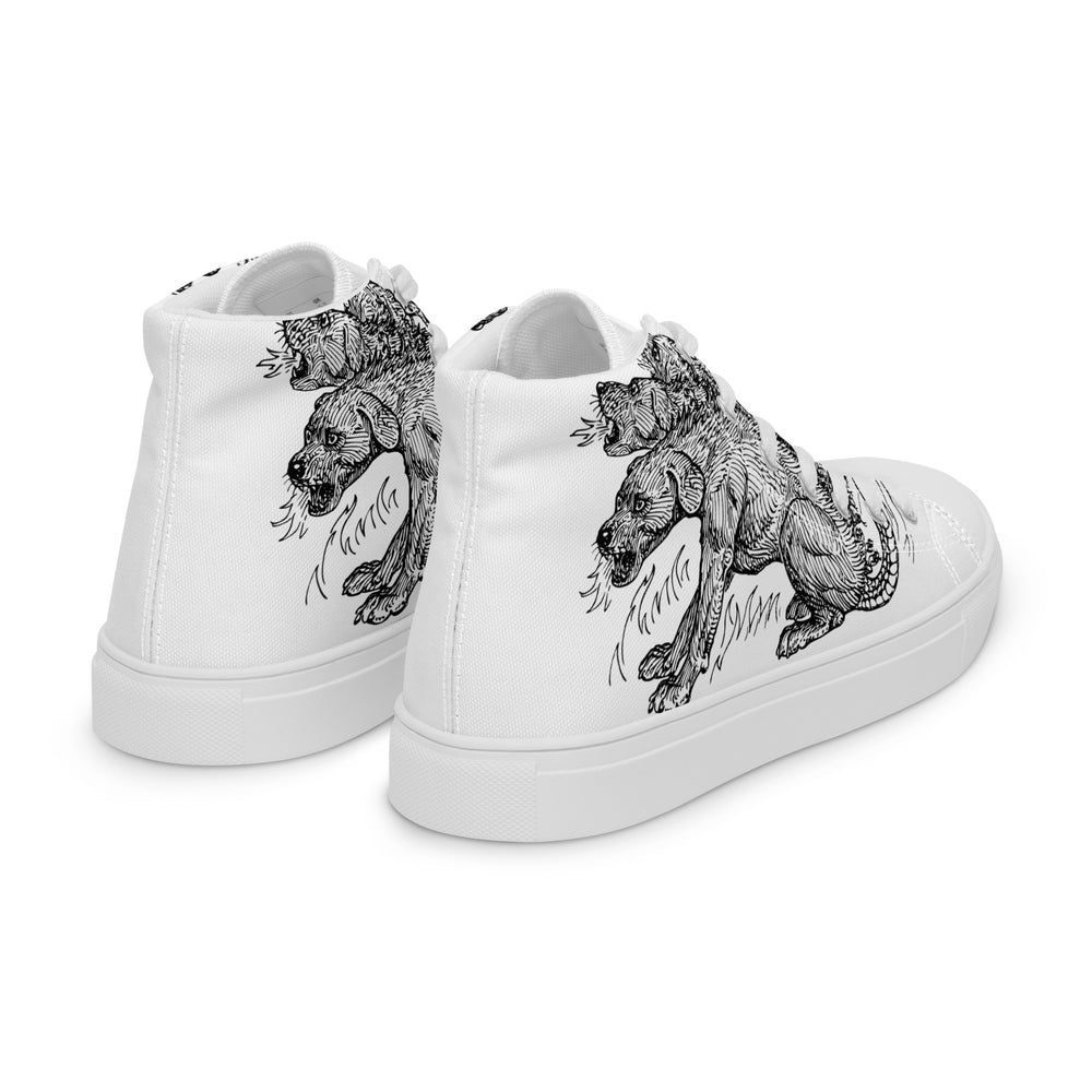 
                  
                    Mythos White Men’s High Top Shoes | Mythical Creature Print
                  
                