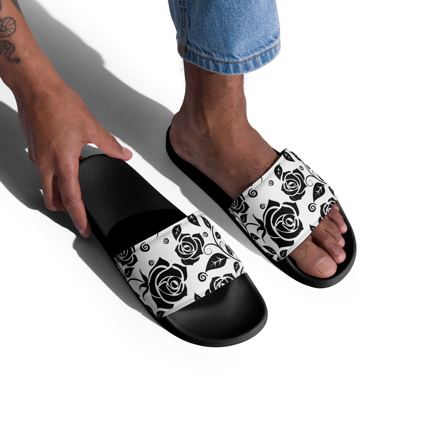
                  
                    Floral Black Men’s Slides | Comfortable and Stylish for Everyday Wear
                  
                