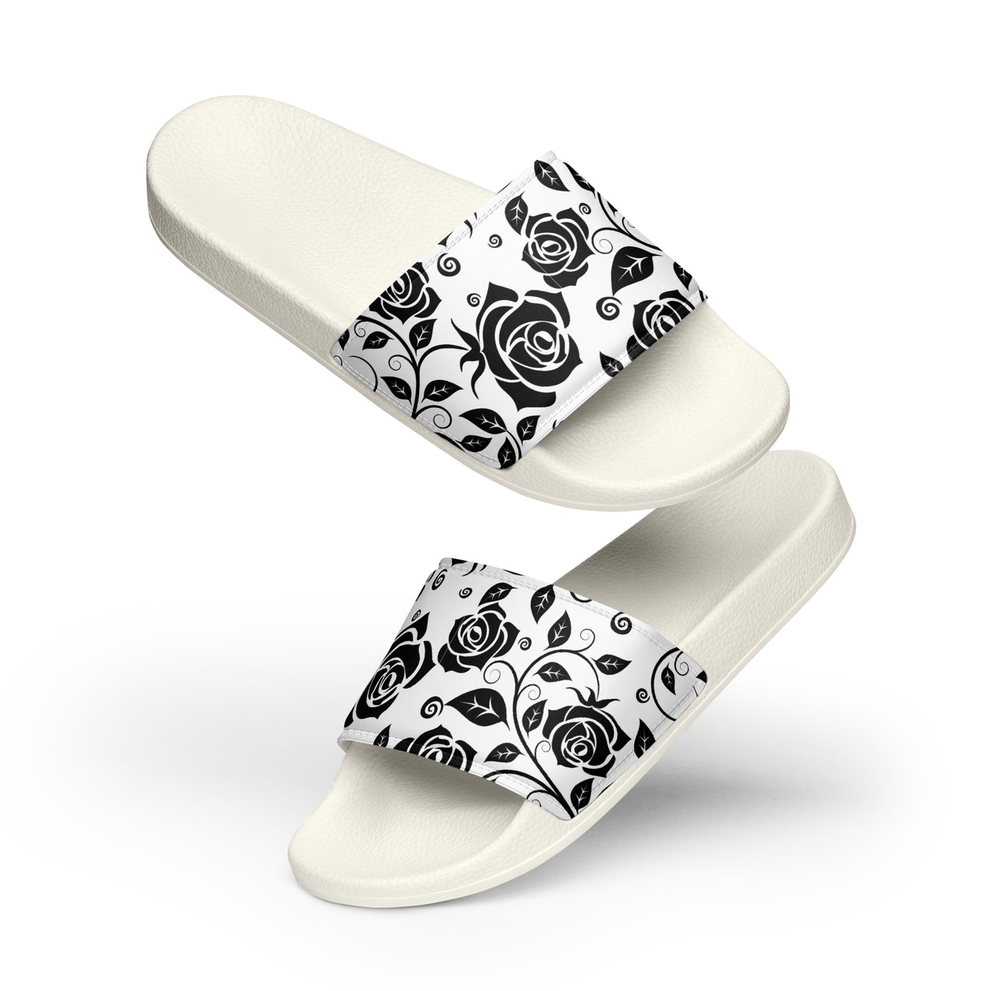 
                  
                    Floral White Men’s slides
                  
                