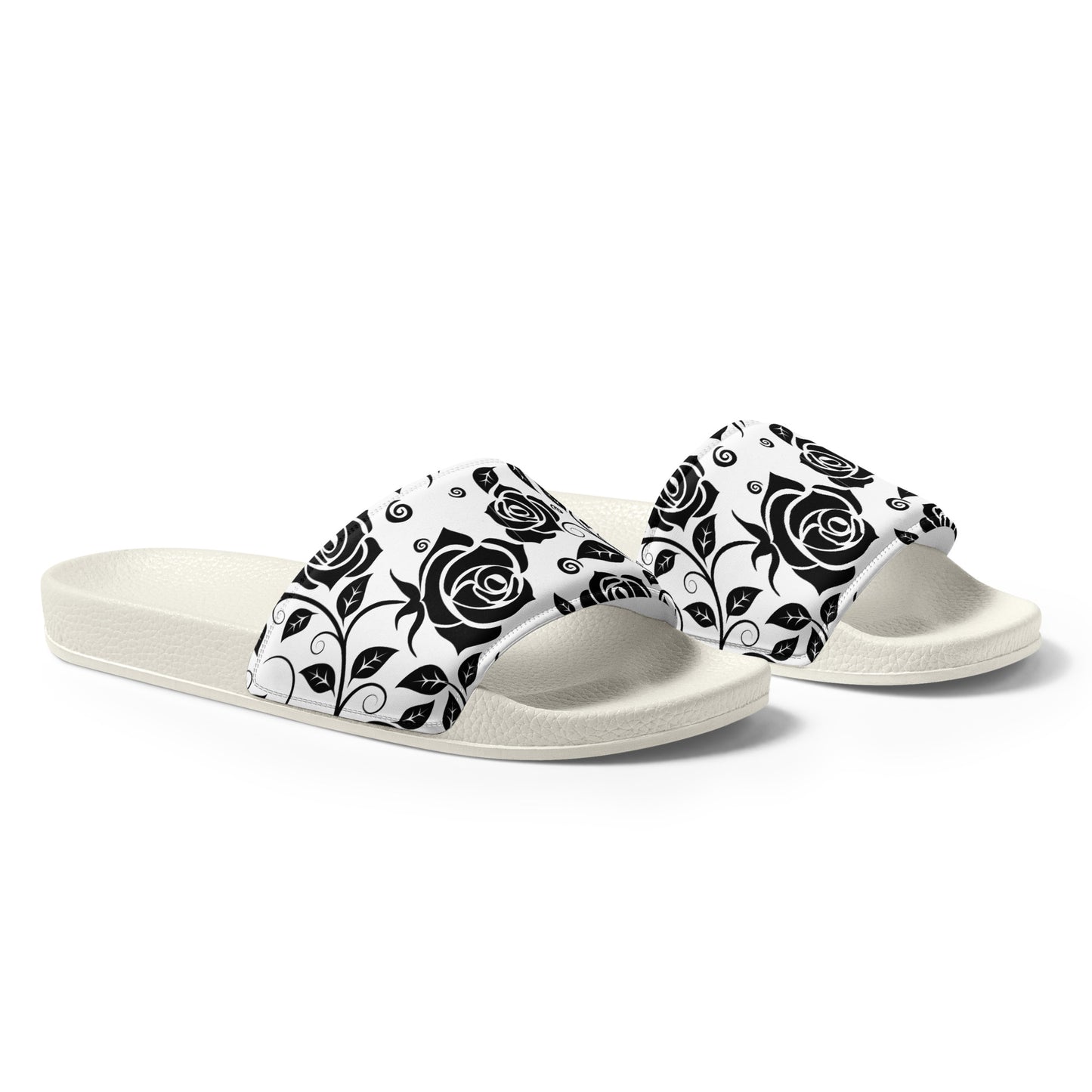 
                  
                    Floral White Men’s slides
                  
                