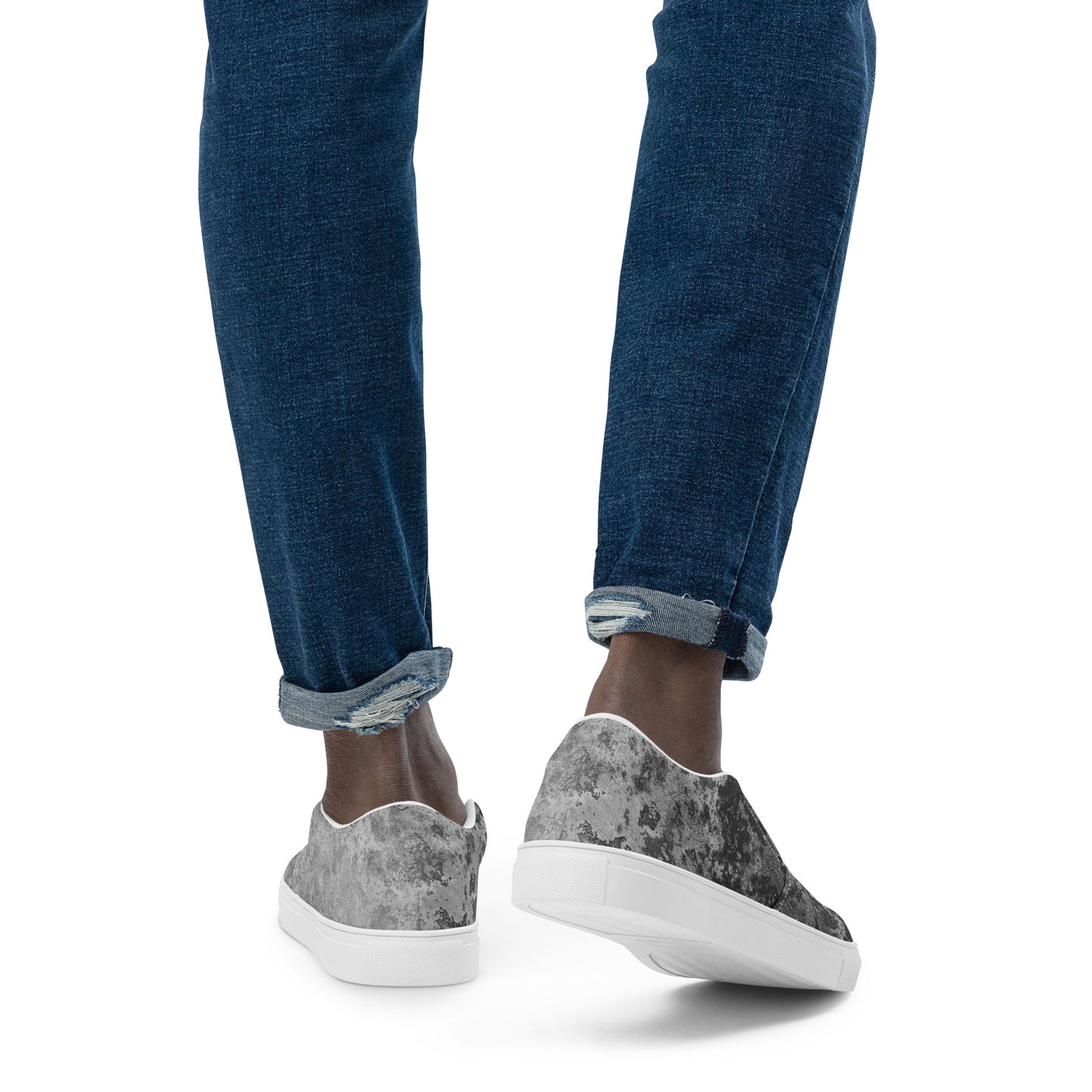 
                  
                    Men’s Grey Distressed Slip-On Canvas Shoes | For Effortless Style
                  
                