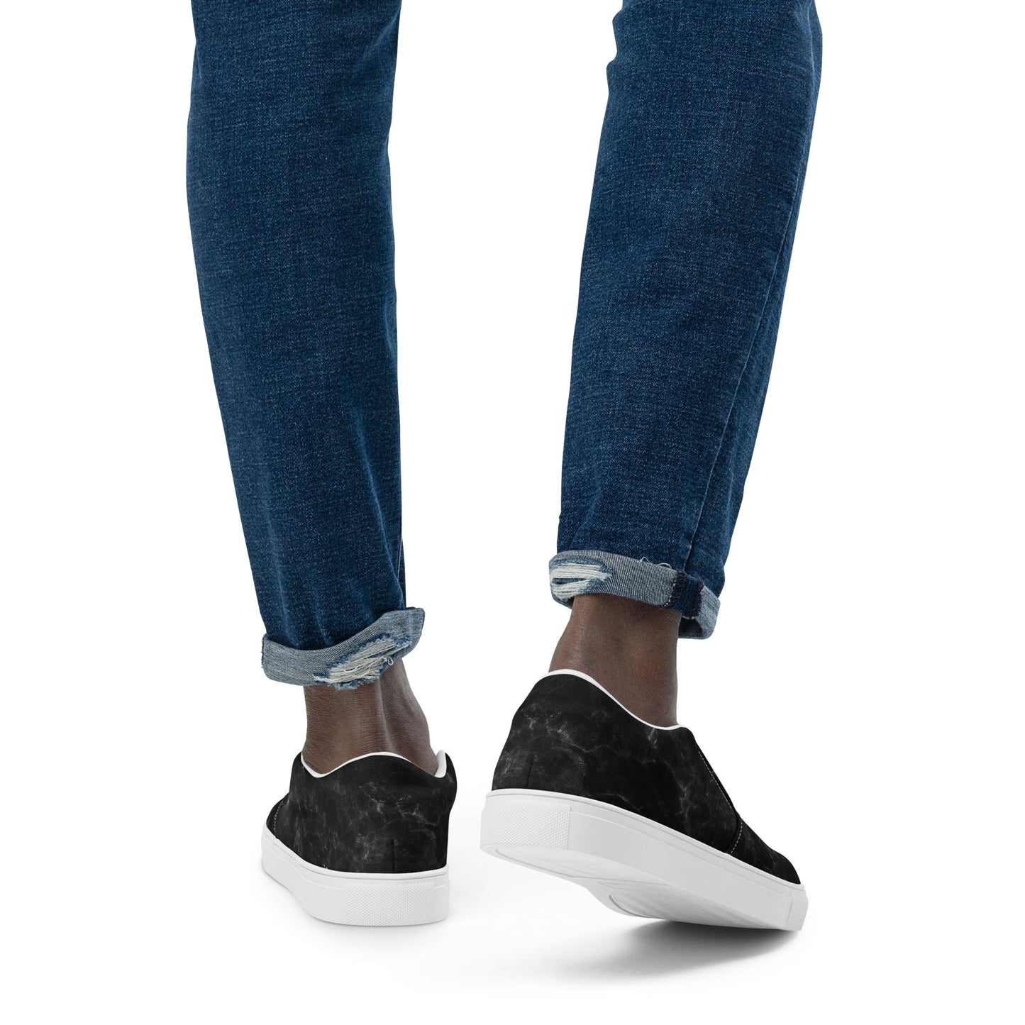 
                  
                    Men’s urban black slip-on canvas shoes
                  
                