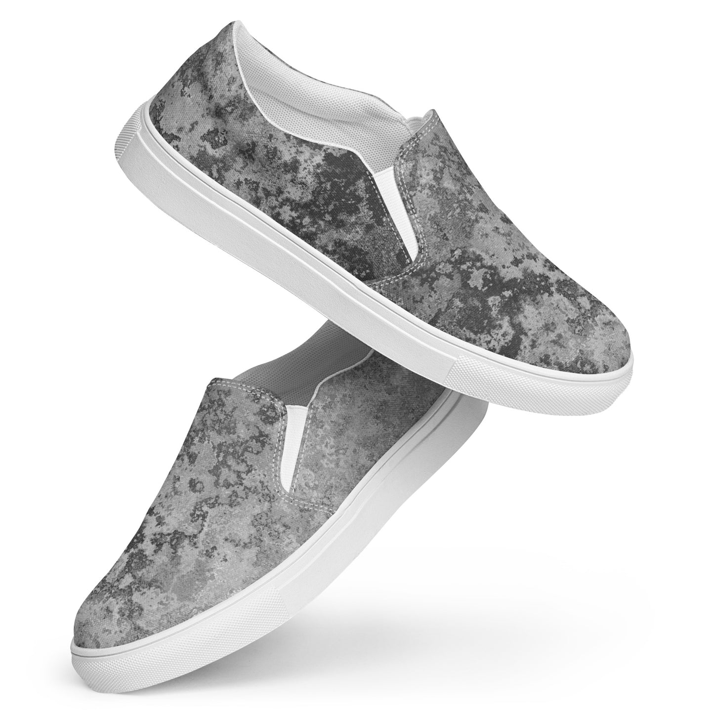 
                  
                    Men’s Grey Distressed Slip-On Canvas Shoes | For Effortless Style
                  
                