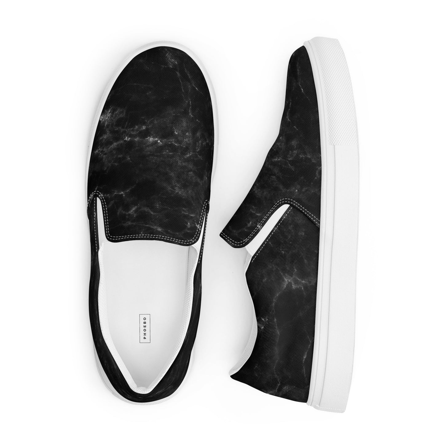 
                  
                    Men’s urban black slip-on canvas shoes
                  
                