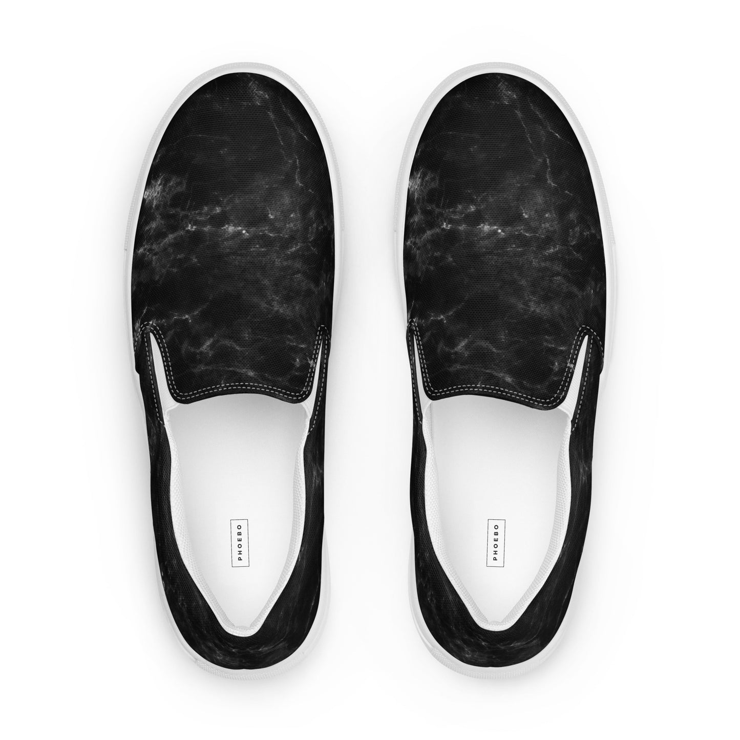 
                  
                    Men’s urban black slip-on canvas shoes
                  
                