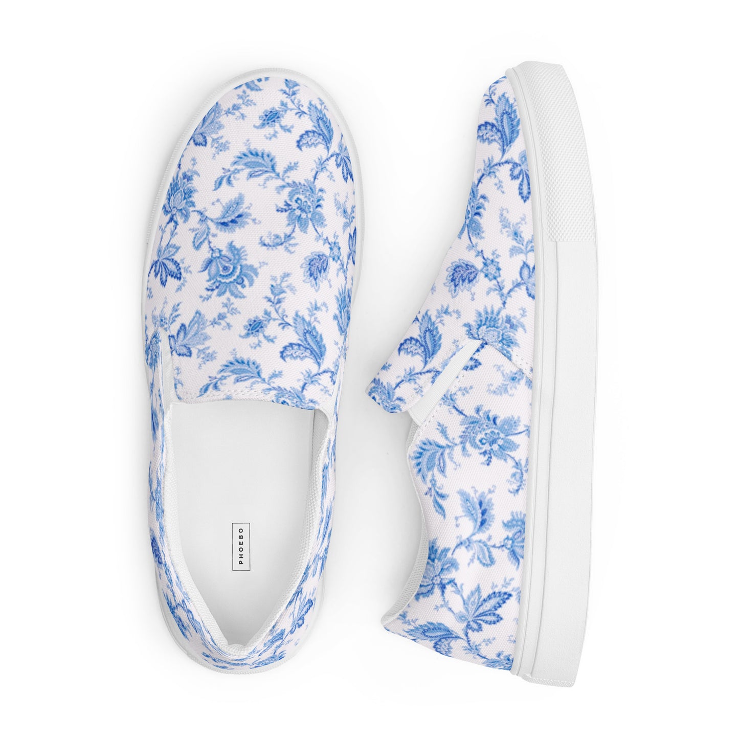 
                  
                    Floral Blue Men's Slip-On Canvas Shoes | Stylish and Comfortable Casual Footwear
                  
                