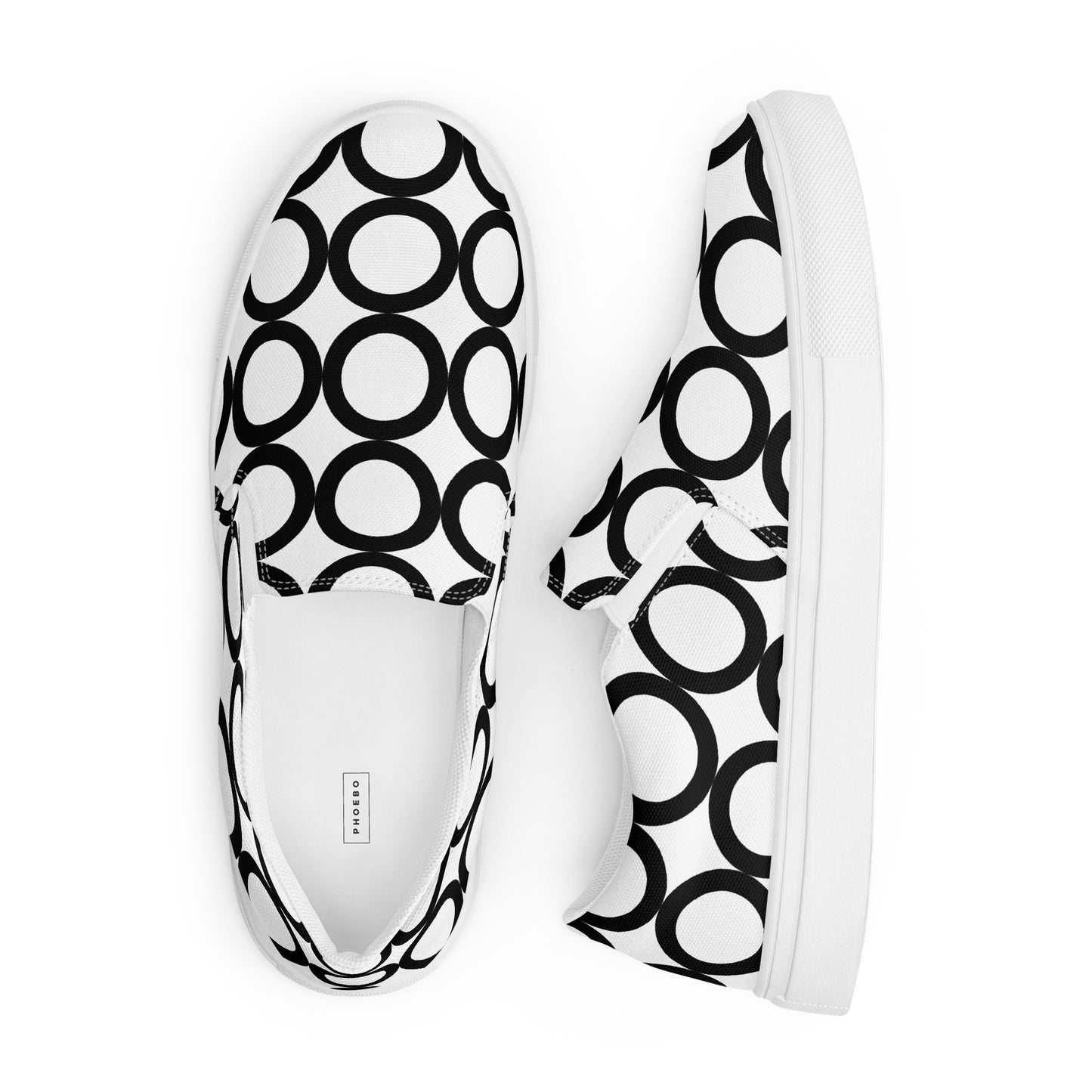 
                  
                    Black & White Men’s Slip-On Canvas Shoes | Comfortable and Casual for Everyday Wear
                  
                