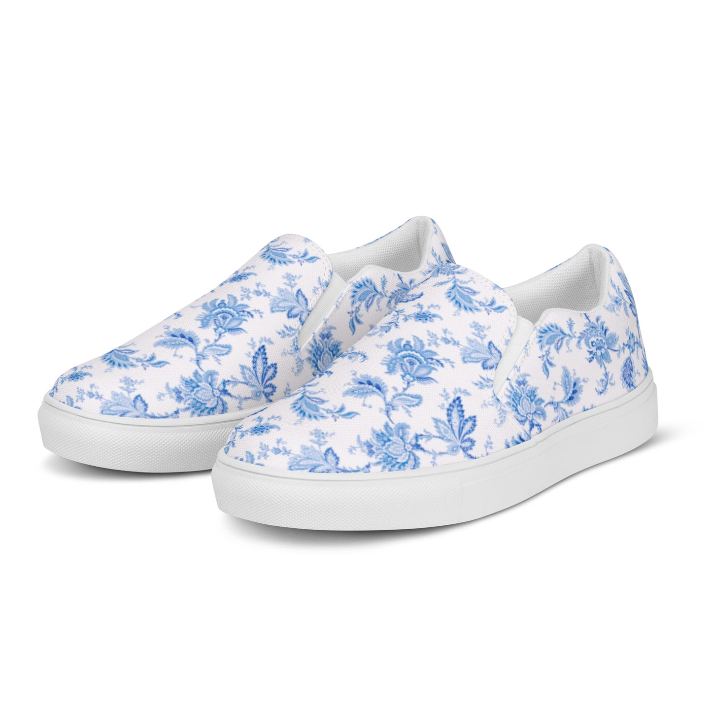 
                  
                    Floral Blue Men's Slip-On Canvas Shoes | Stylish and Comfortable Casual Footwear
                  
                