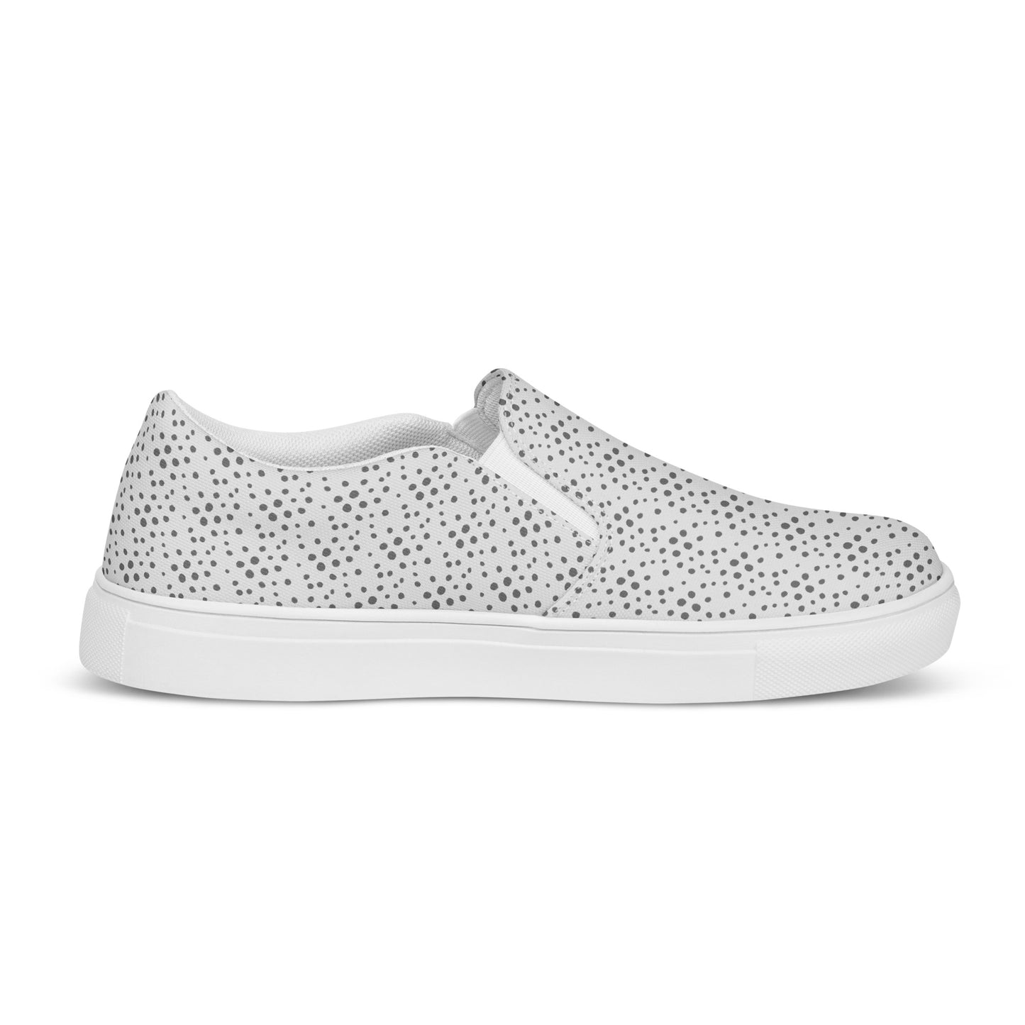 
                  
                    Phoebo Men’s Slip-On Canvas Shoes | Elegant Black & White Print
                  
                