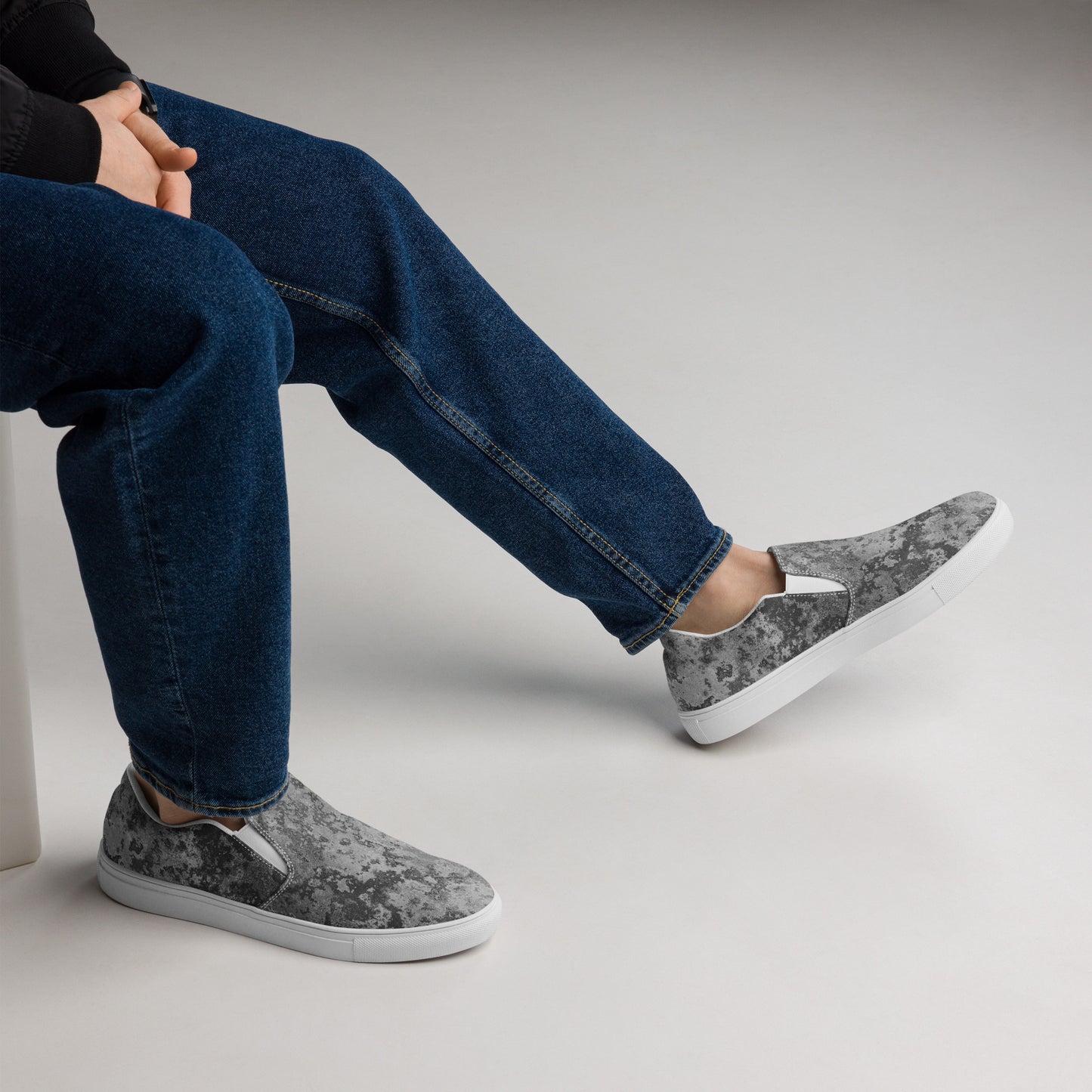 
                  
                    Men’s Grey Distressed Slip-On Canvas Shoes | For Effortless Style
                  
                