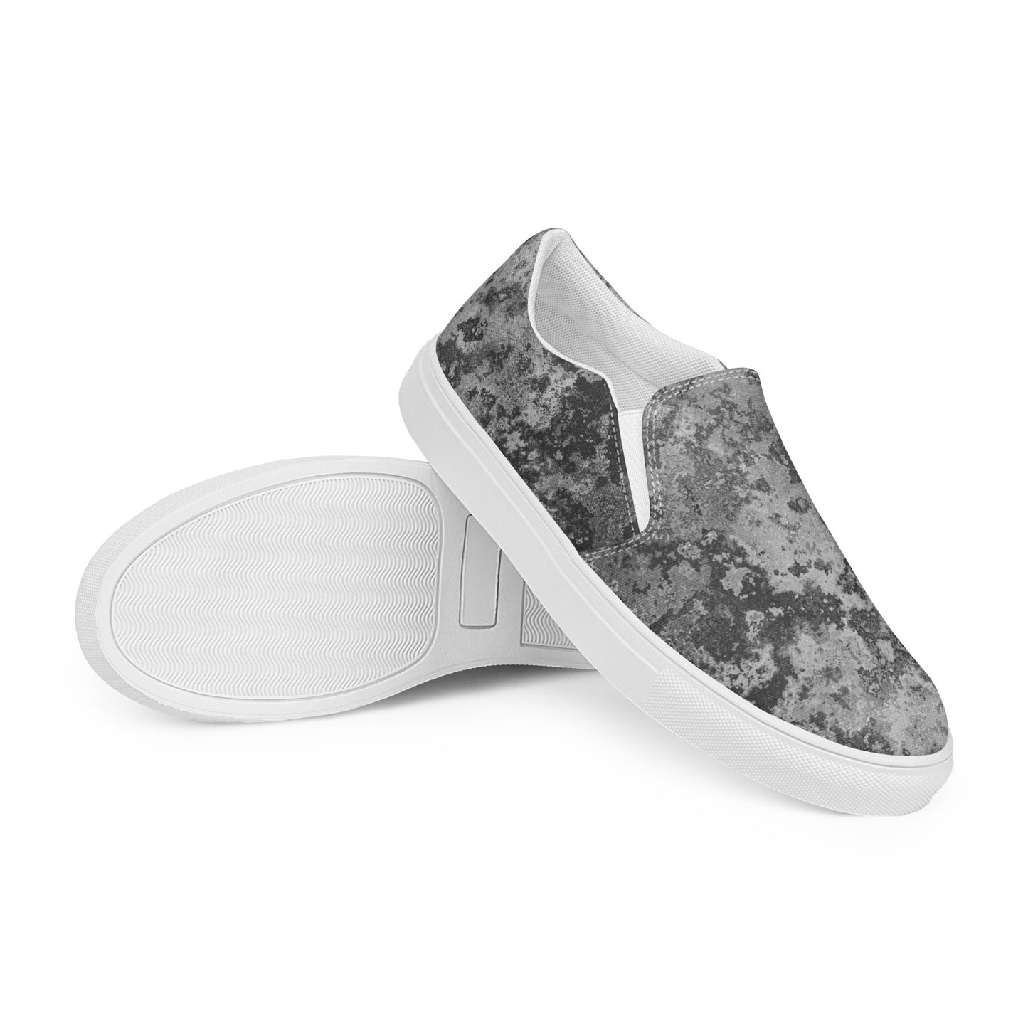 
                  
                    Men’s Grey Distressed Slip-On Canvas Shoes | For Effortless Style
                  
                