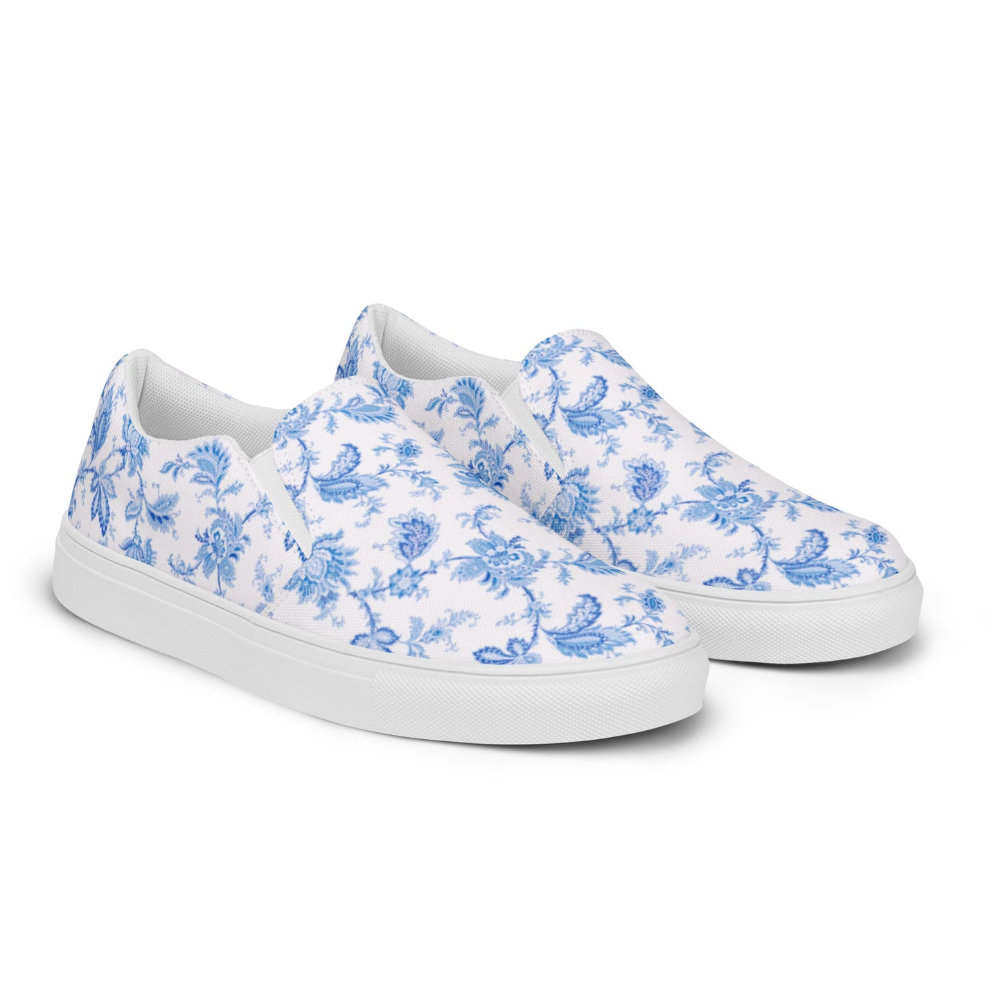 
                  
                    Floral Blue Men's Slip-On Canvas Shoes | Stylish and Comfortable Casual Footwear
                  
                