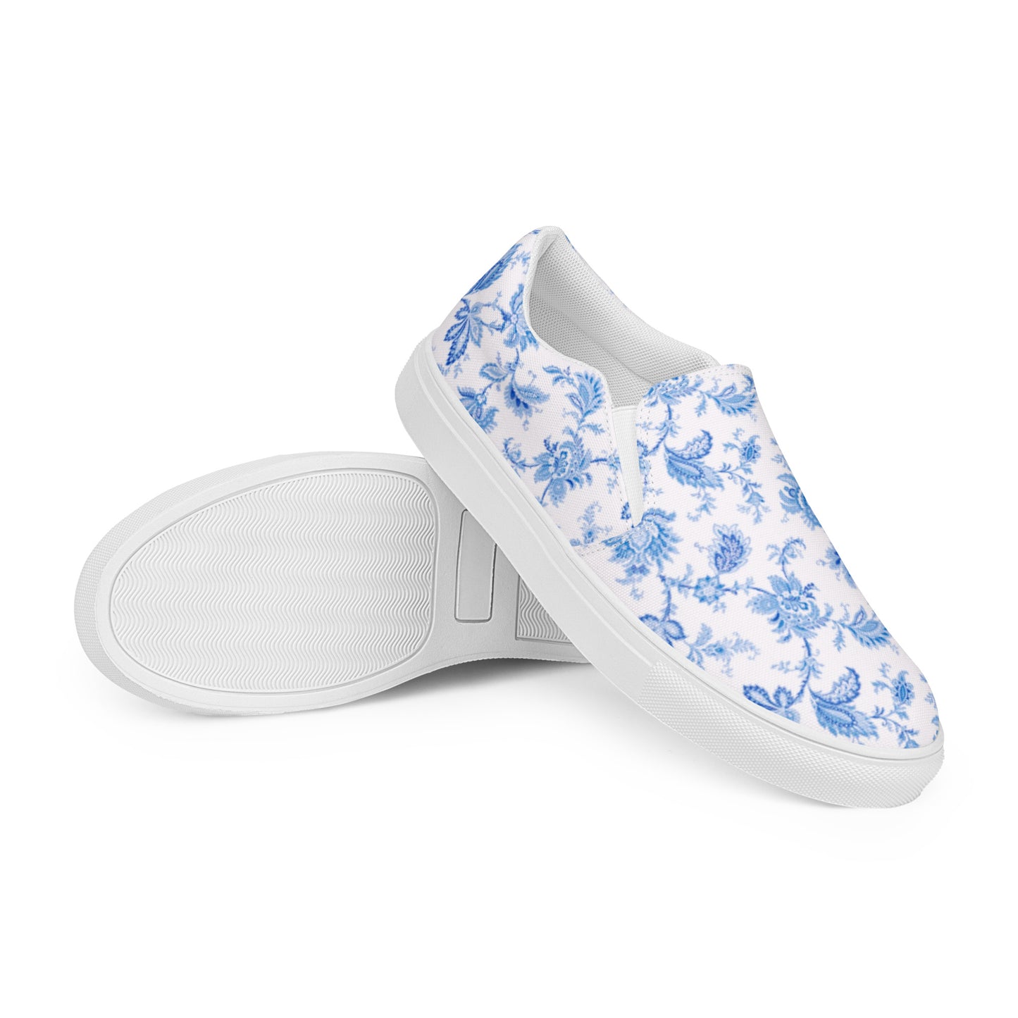 
                  
                    Floral Blue Men's Slip-On Canvas Shoes | Stylish and Comfortable Casual Footwear
                  
                