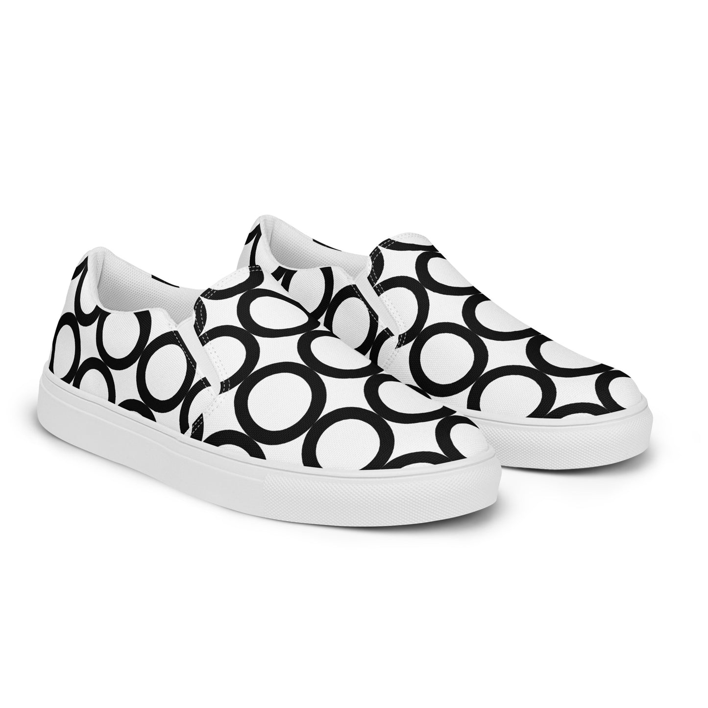 
                  
                    Black & White Men’s Slip-On Canvas Shoes | Comfortable and Casual for Everyday Wear
                  
                