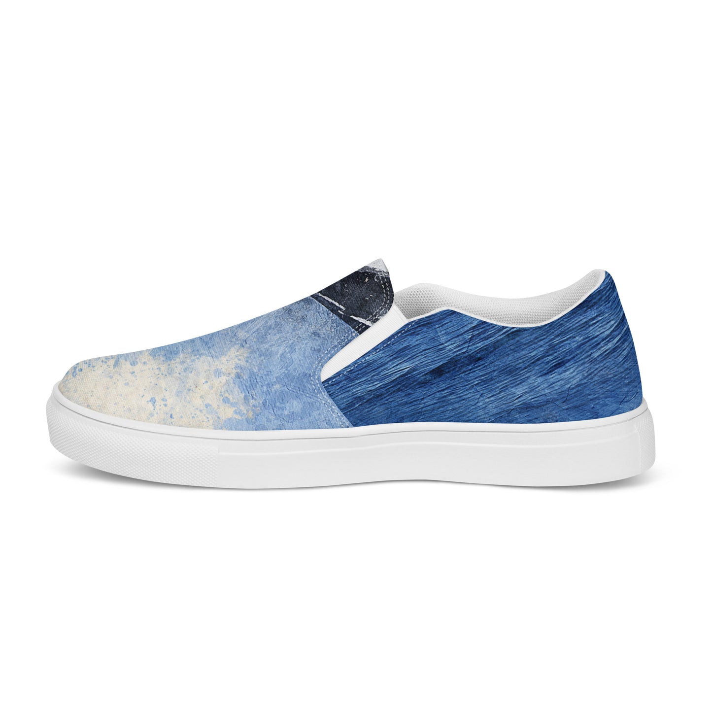 
                  
                    Men’s Blue Slip-On Canvas Shoes | Whale Print
                  
                
