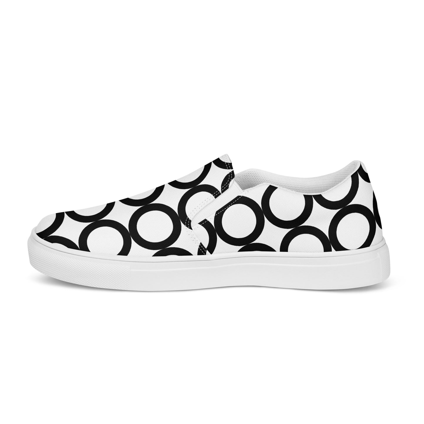 
                  
                    Black & White Men’s Slip-On Canvas Shoes | Comfortable and Casual for Everyday Wear
                  
                