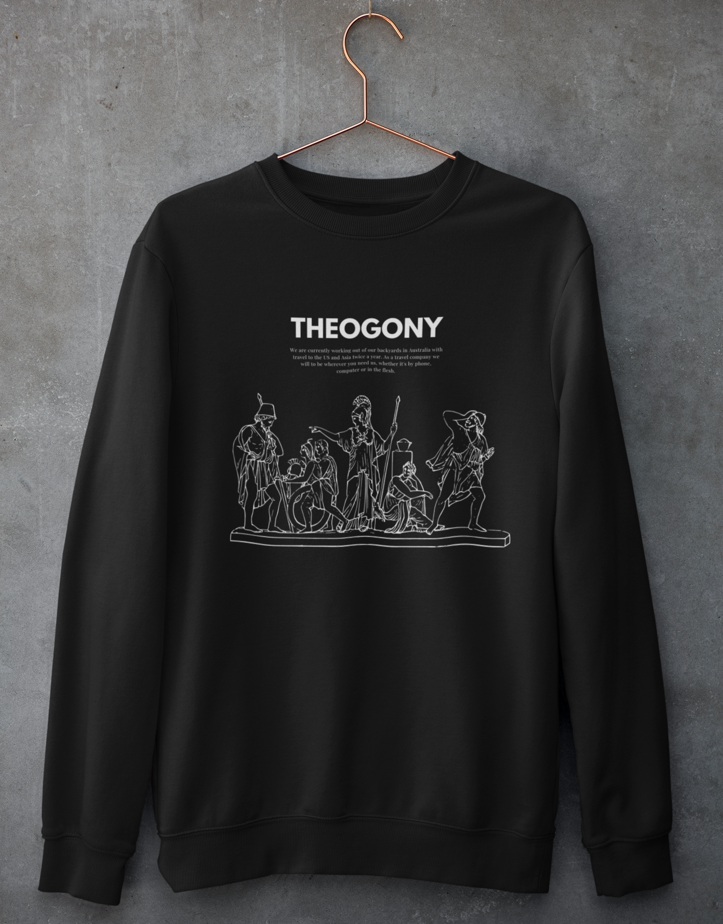 
                  
                    Black Unisex Premium Sweatshirt | Ancient Heroes Print
                  
                