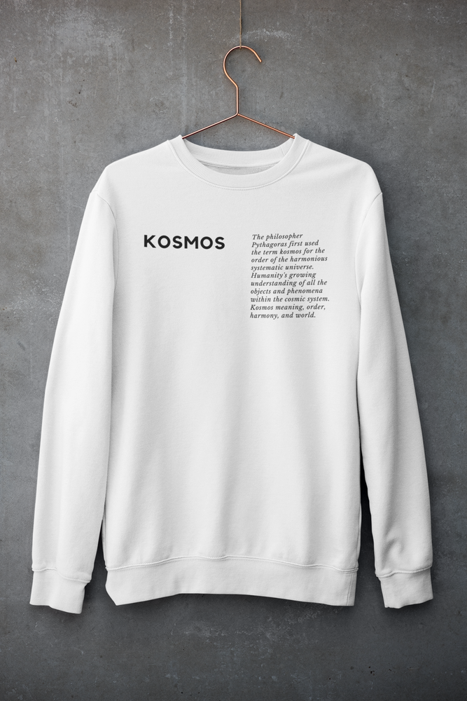 
                  
                    Kosmos | White Unisex organic sweatshirt
                  
                