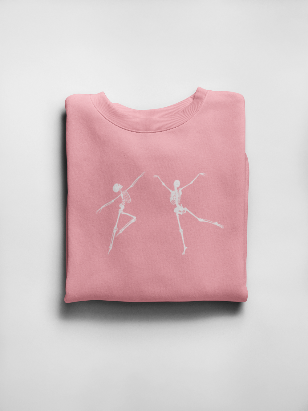 Pink Skeletons Unisex organic cotton t-shirt | White Skeleton Print