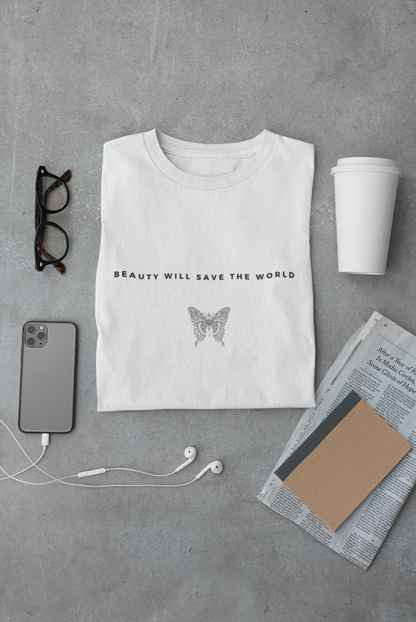 
                  
                    Butterfly White Unisex Premium T-Shirt
                  
                
