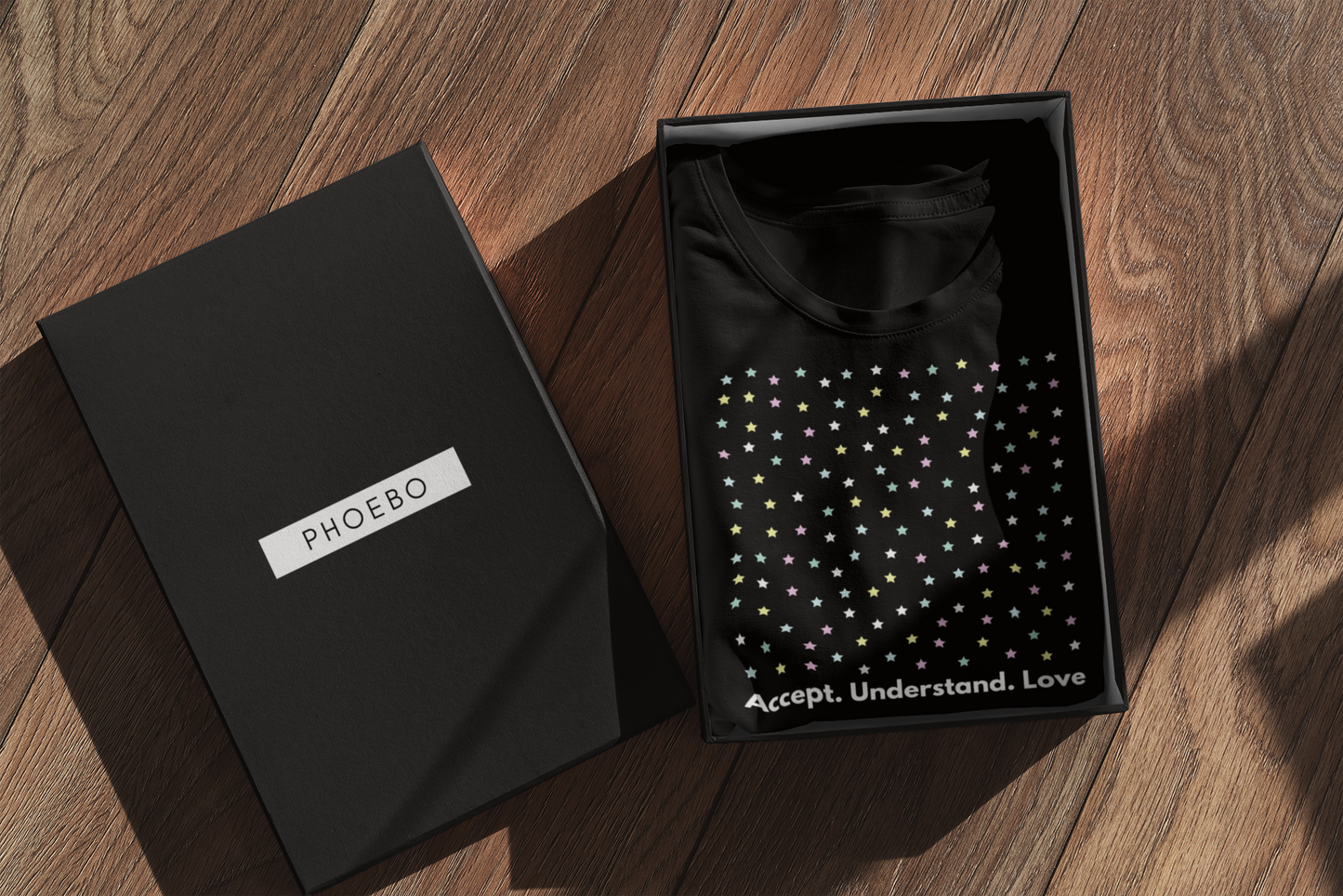 
                  
                    Colorful Stars Premium T-shirt | Acceptance and Love Message
                  
                