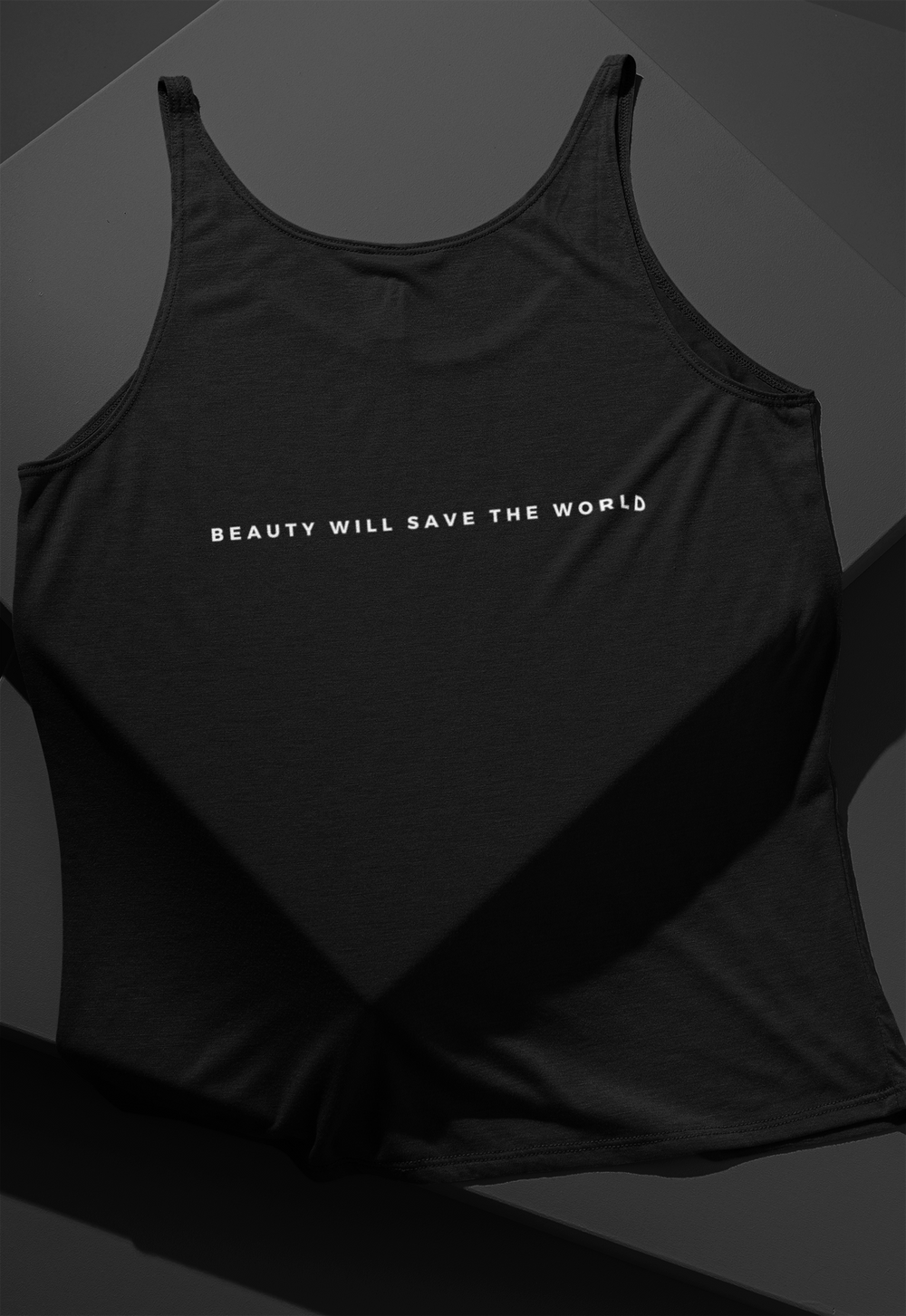 Beauty Will Save The World - Jersey Tank | Soft and Stylish Tank Top with Inspirational Quote