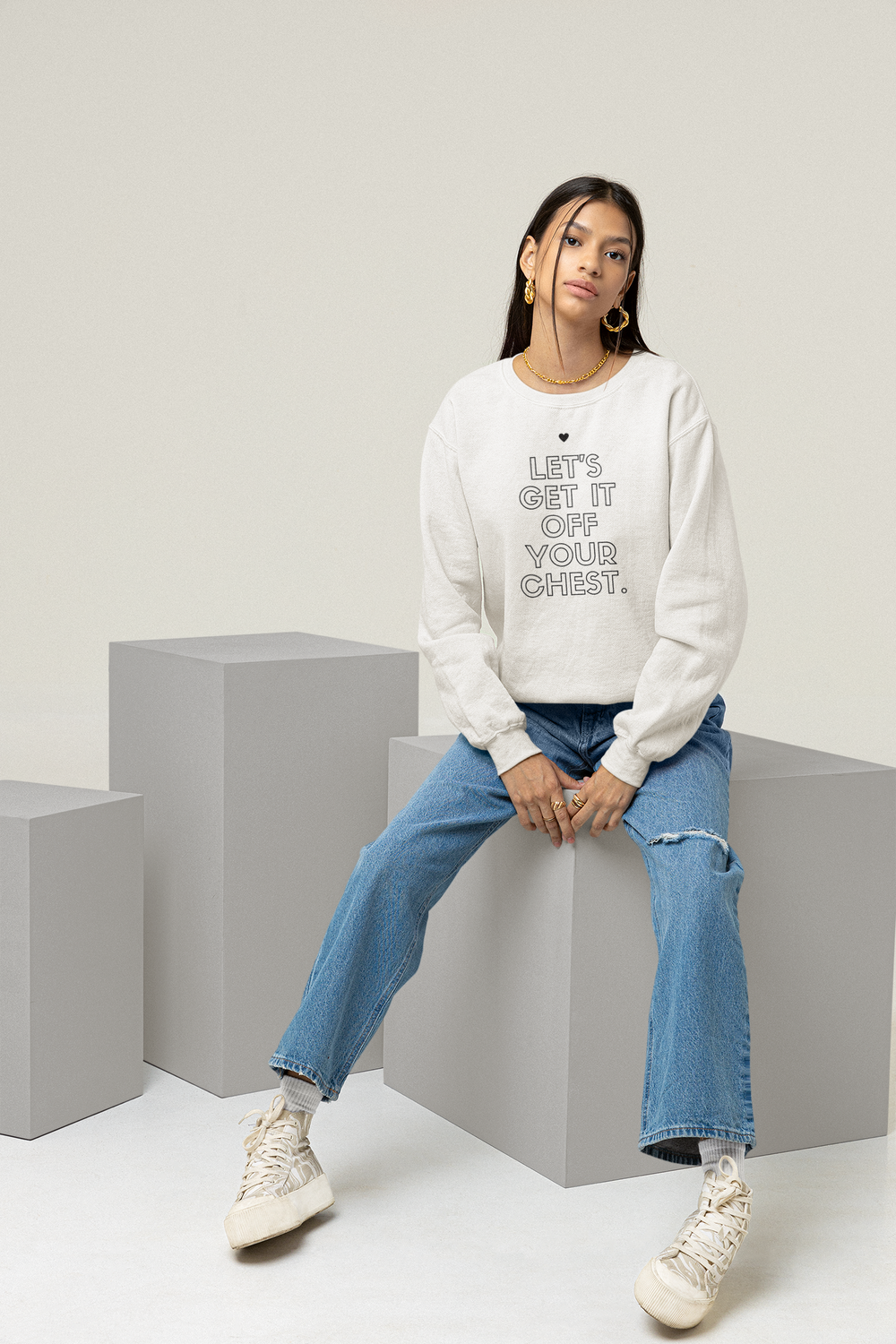 Arctic White Unisex Sweatshirt | 