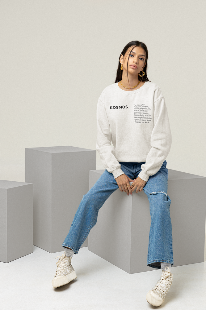 
                  
                    Kosmos | White Unisex organic sweatshirt
                  
                