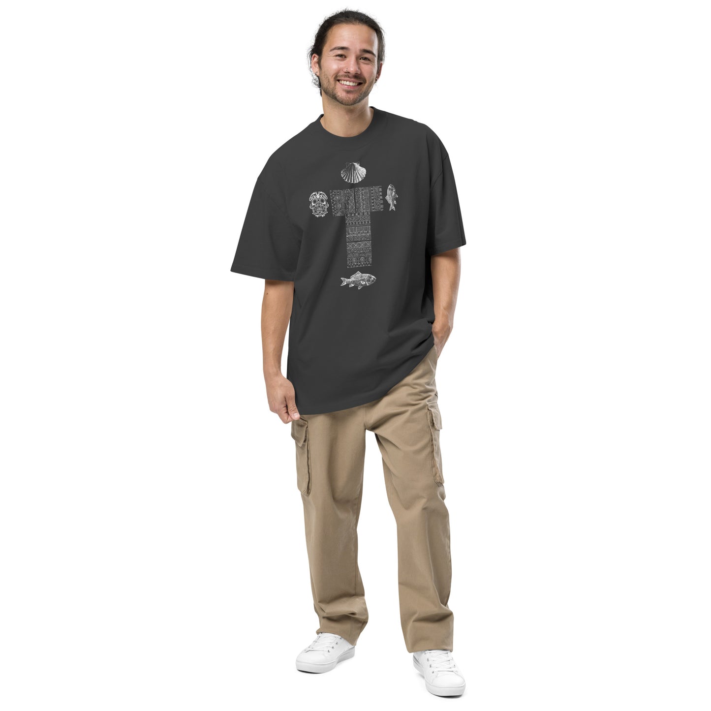 
                  
                    Oversized faded Cross t-shirt | Effortless Casual Looks
                  
                
